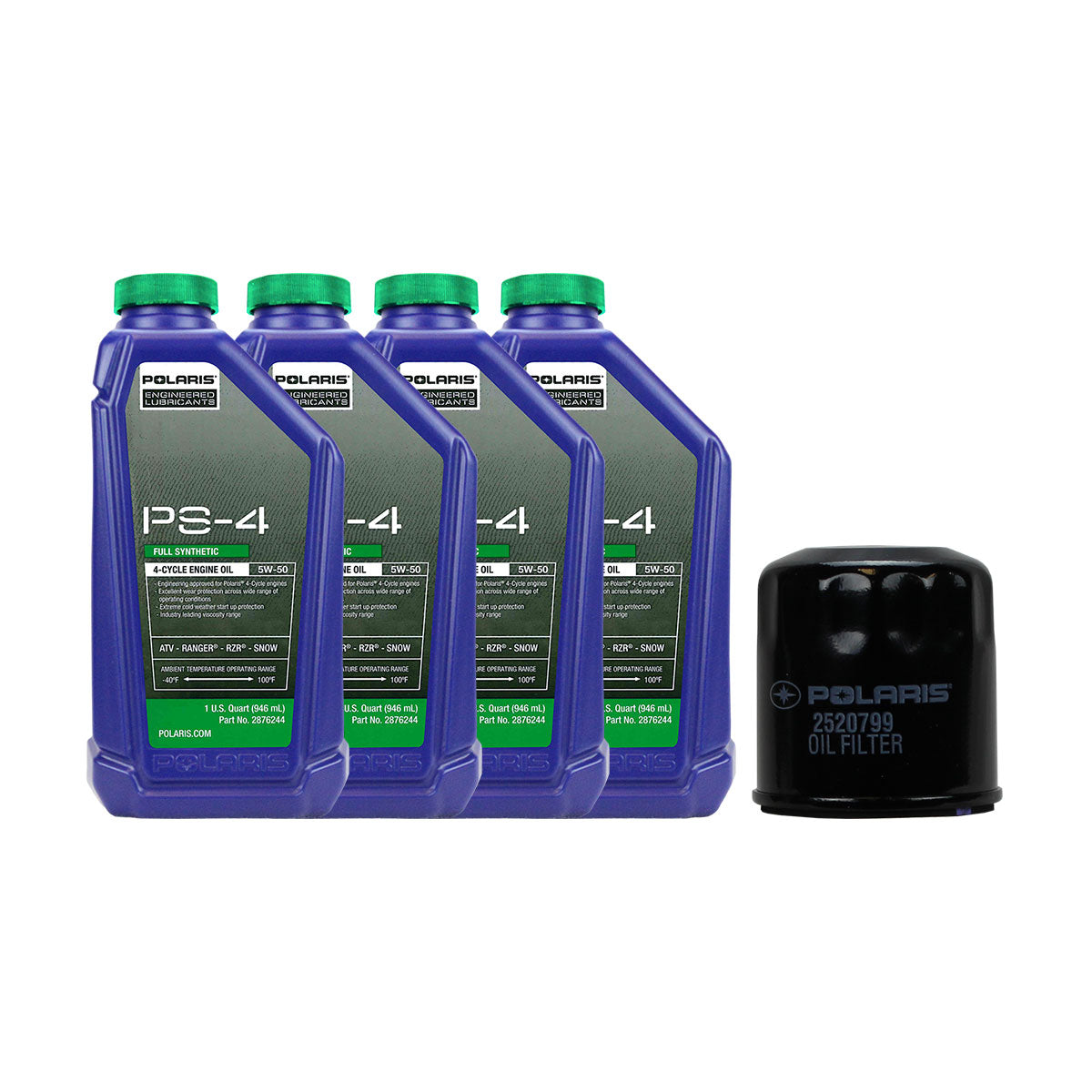 Polaris FK1003587 PS-4 Oil Change Kit RZR 900 XP 4 2011-2012