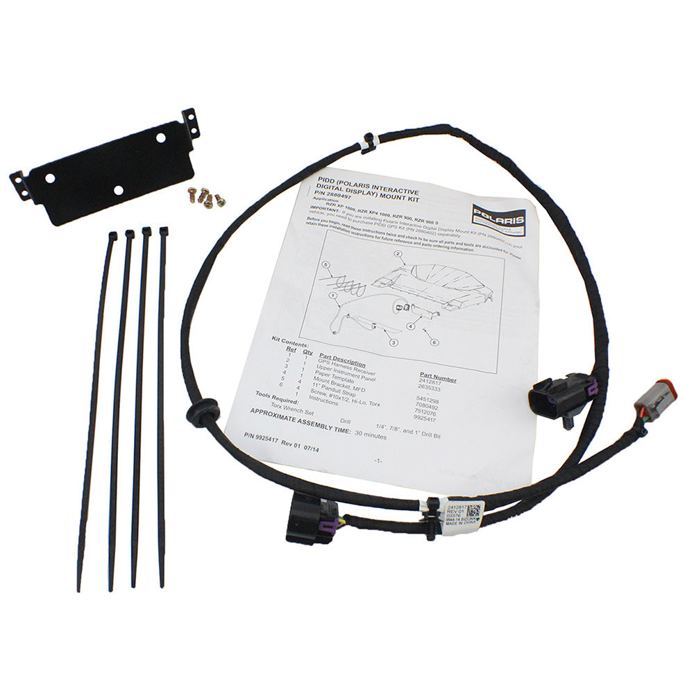 Polaris 2412817 GPS Receiver Harness with Mount Screws RZR Ranger Sportsman 1000