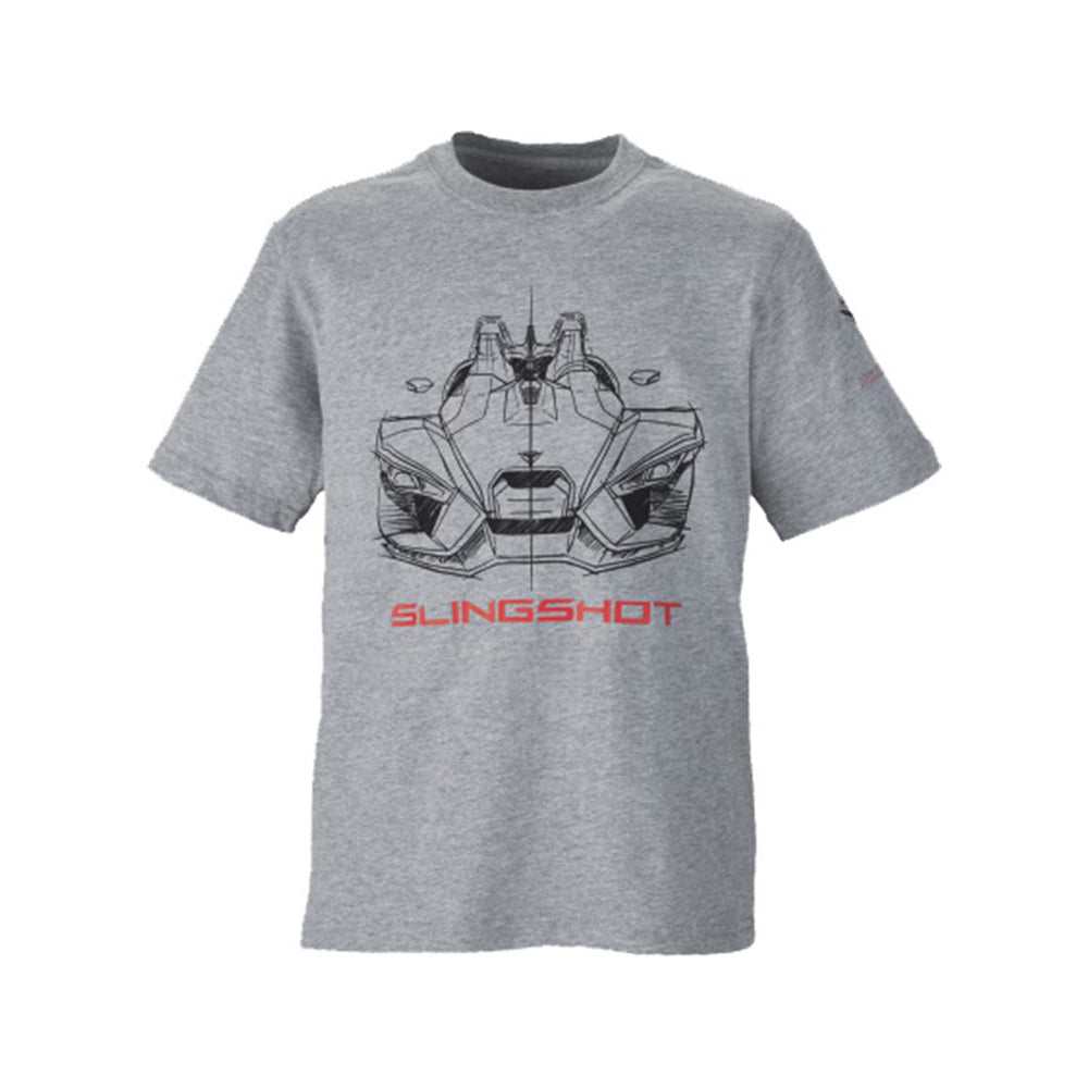 Polaris Slingshot Slingshot Attitude Short Sleeve T-Shirt Grey Boys