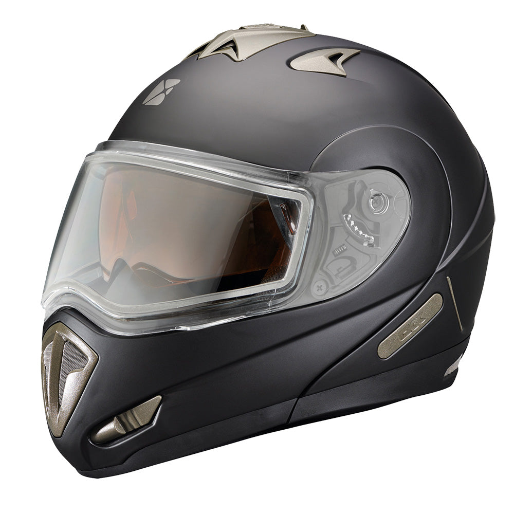 Polaris Modular 1.0 Snowmobile Helmet Matte Black Unisex-Adult