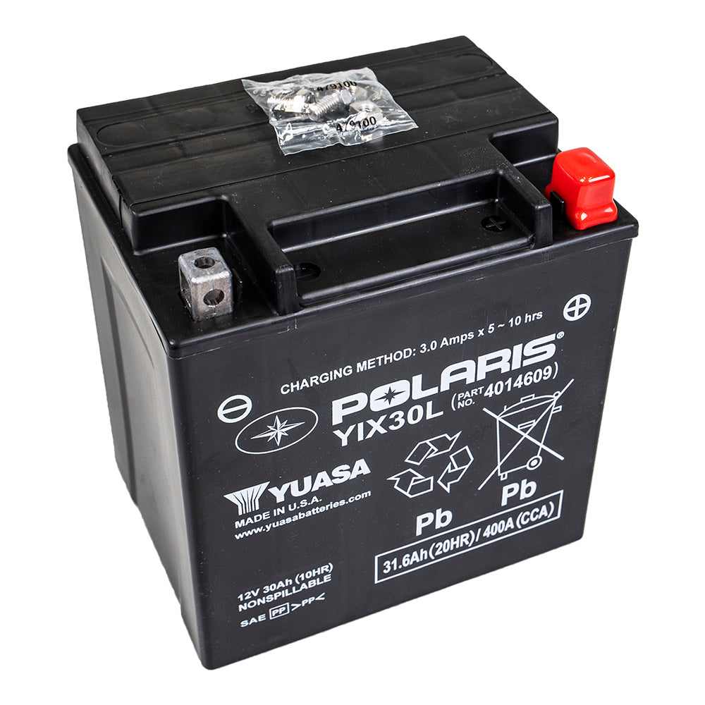 Polaris 4014609 12 Volt 30AH AGM Battery RZR Ranger Sportsman 1000 900 570 800
