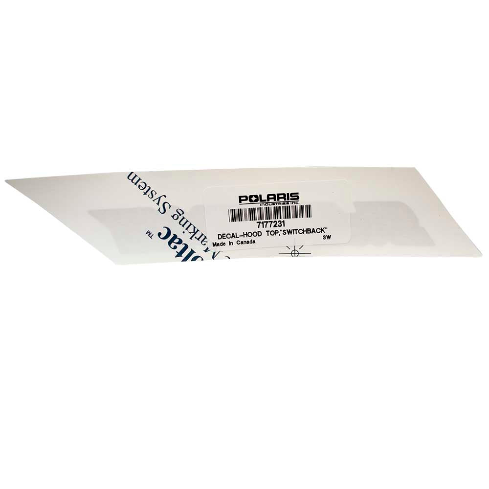 Polaris 7177231 Switchback Hood Top Decal Switchback Assault 800 600 2012-2015
