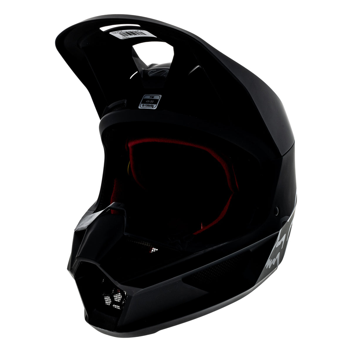Open-box.Fox Racing Youth V1 Matte Black Helmet DOT Certified Motocross SDP112