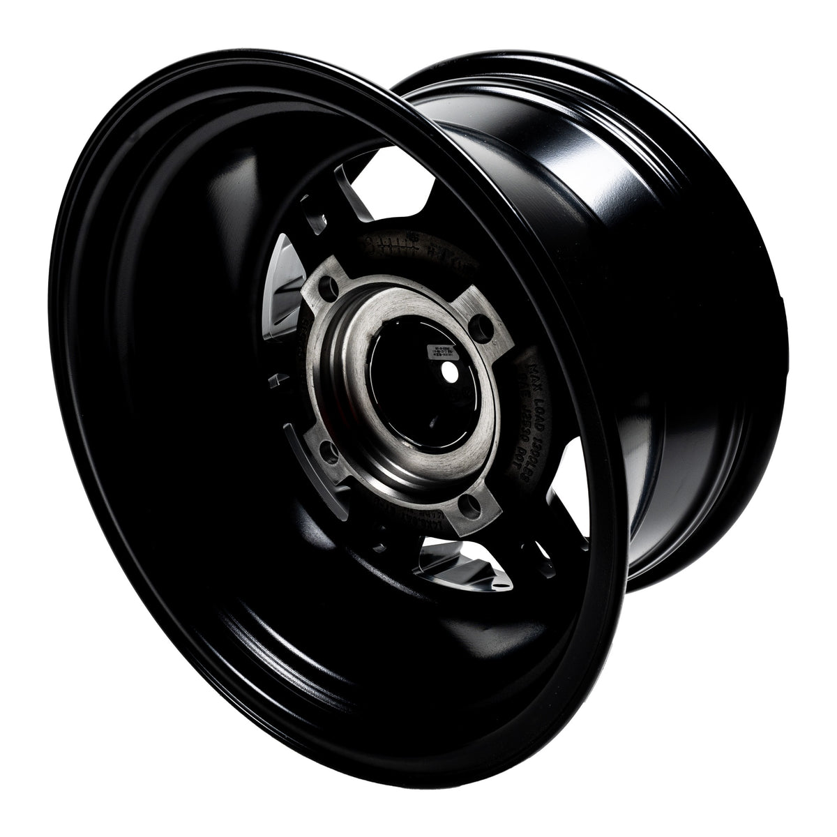 Open-box.Pro Armor Accent Black 14" x 8" R14 Rear Buckle Wheel Rim SDP000130