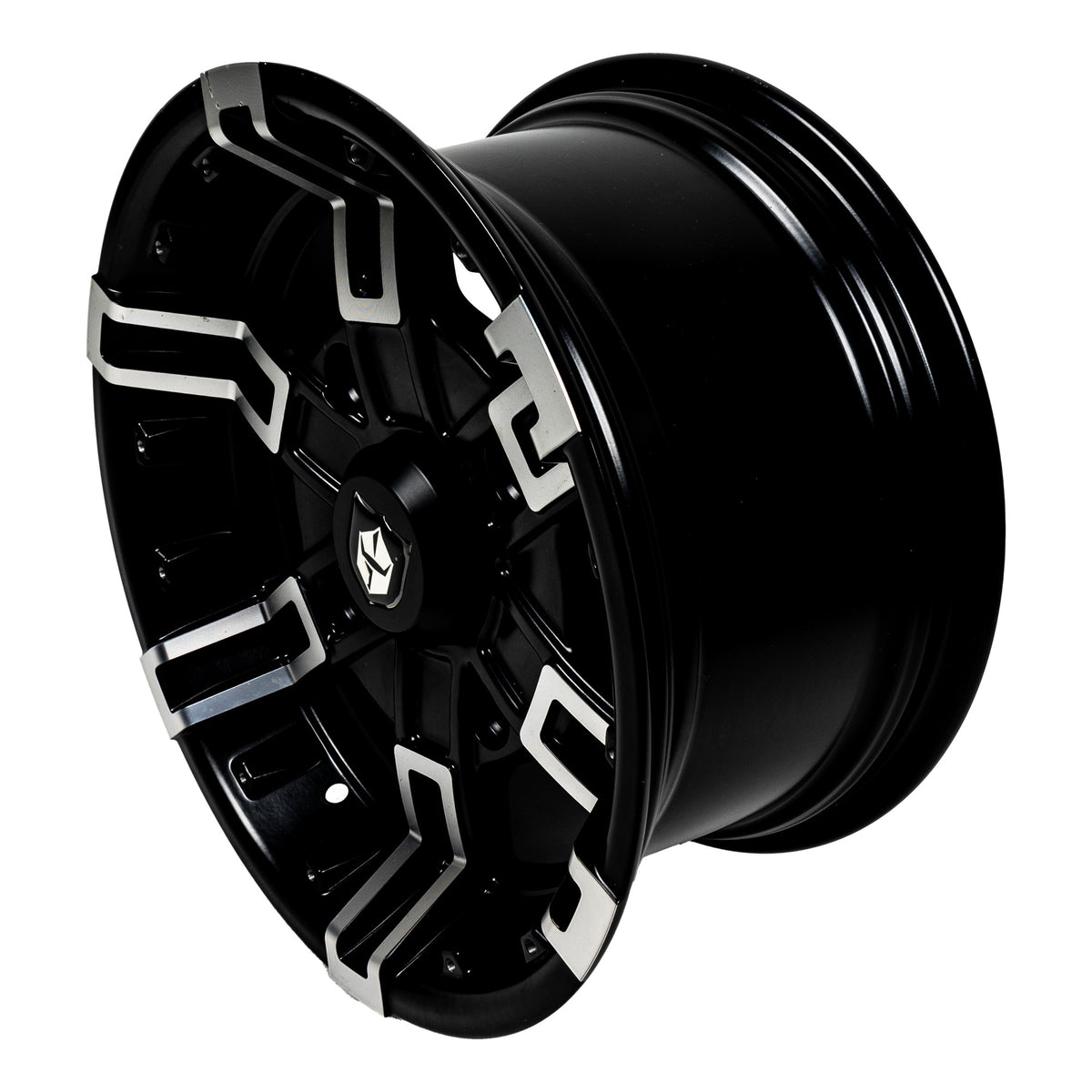 Open-box.Pro Armor Black Accent 14" x 7" R14 Front Buckle Wheel Rim SDP000152