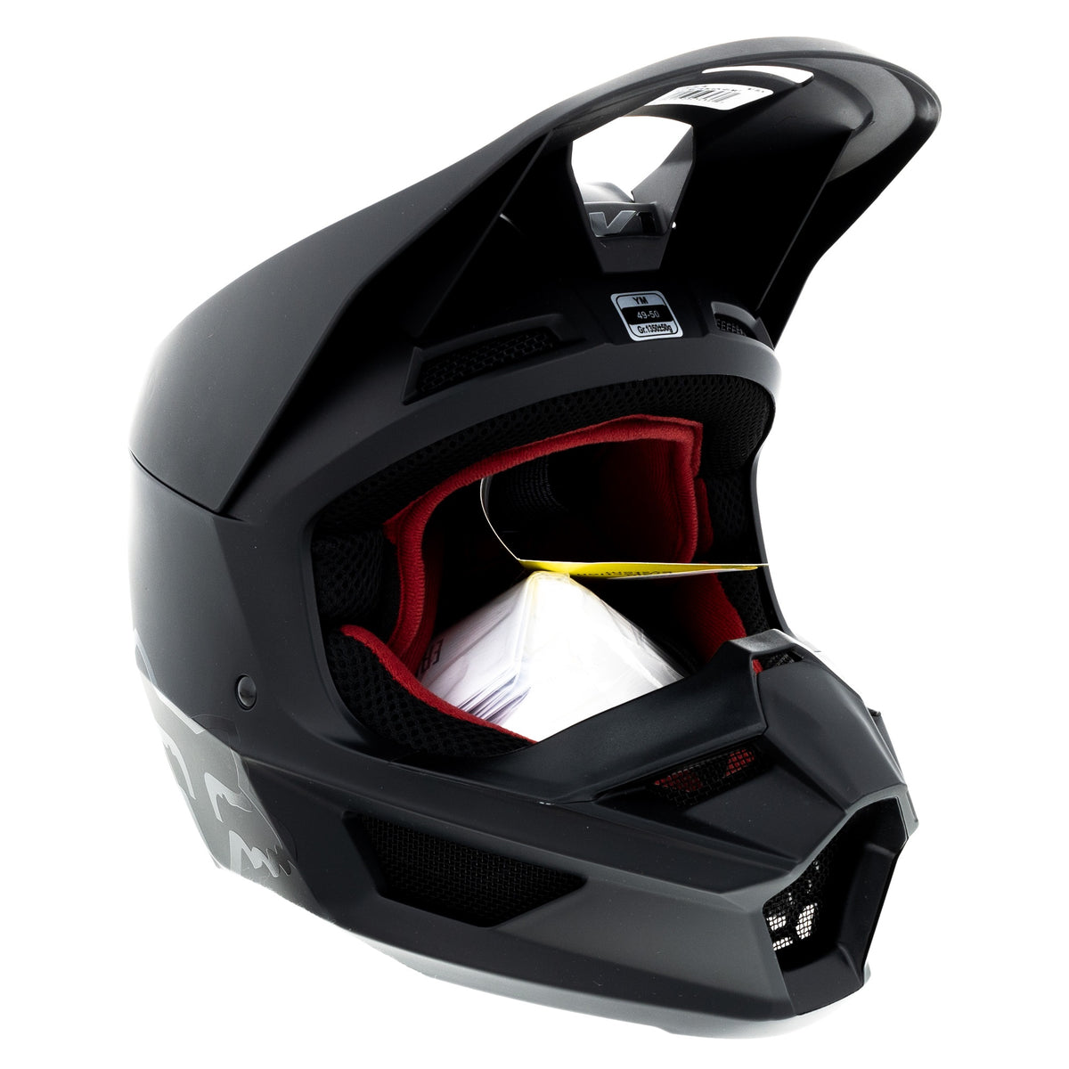 Fox Racing Youth V1 Matte Black Helmet 27735-255-YM