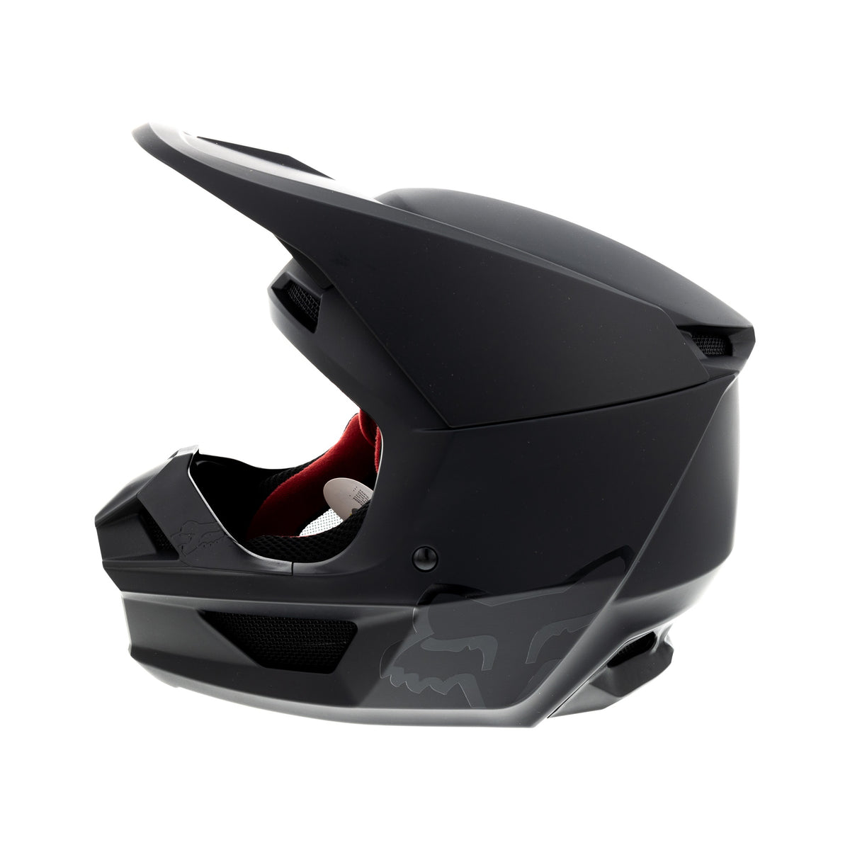 Open-box.Fox Youth Matte Black V1 Black Helmet DOT Certified Motocross SDP214