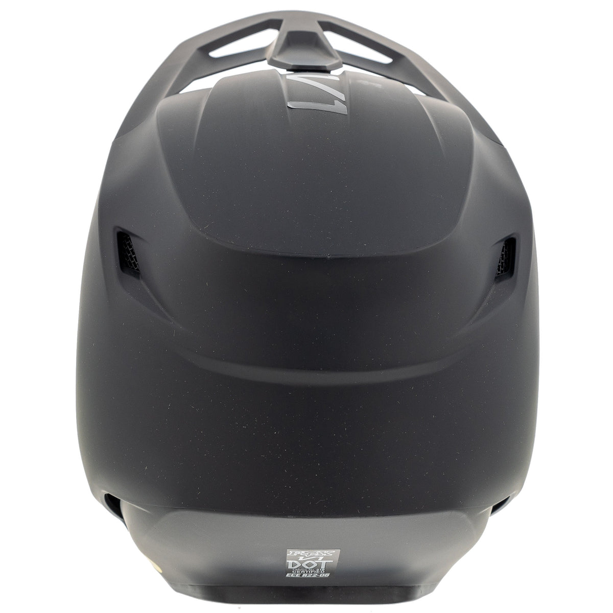 Open-box.Fox V1 Solid Motocross Helmet Black Offroad MotoX Mouth Vent SDP305