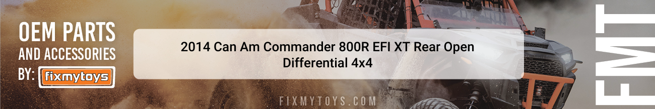 2014 Can-Am Commander 800R EFI XT Rear Open Differential 4x4