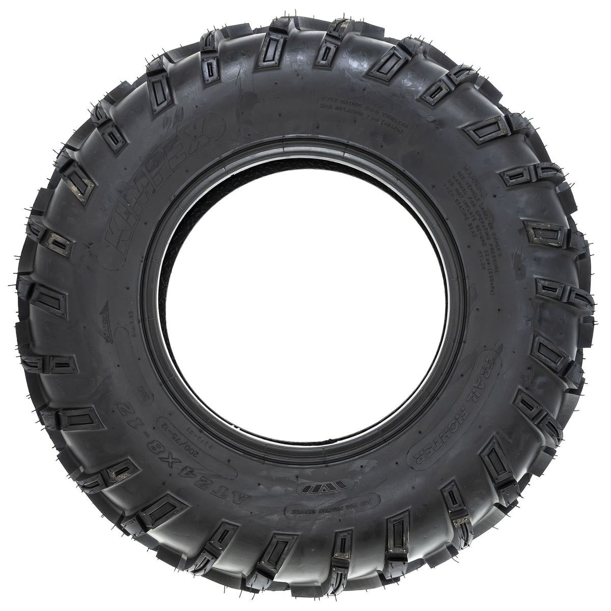 Kimpex 021160 Front Trail Fighter Tire Bias 24X8.00-12 Xplorer Challenger Pioneer TRX420