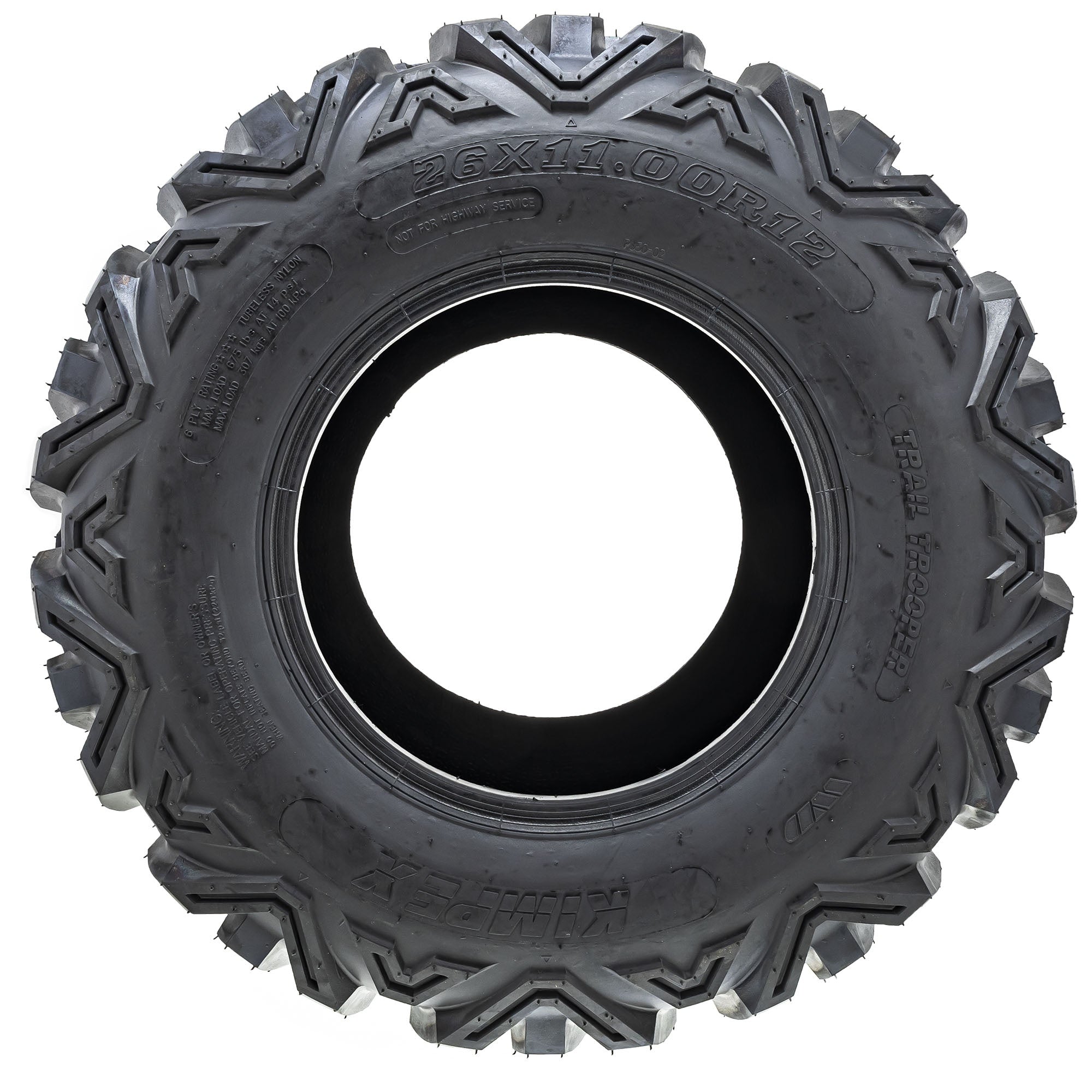 Kimpex 021207 Rear Trail Trooper Tire Radial 26X11.00R-12 Defender Prowler Ranger Crew XP
