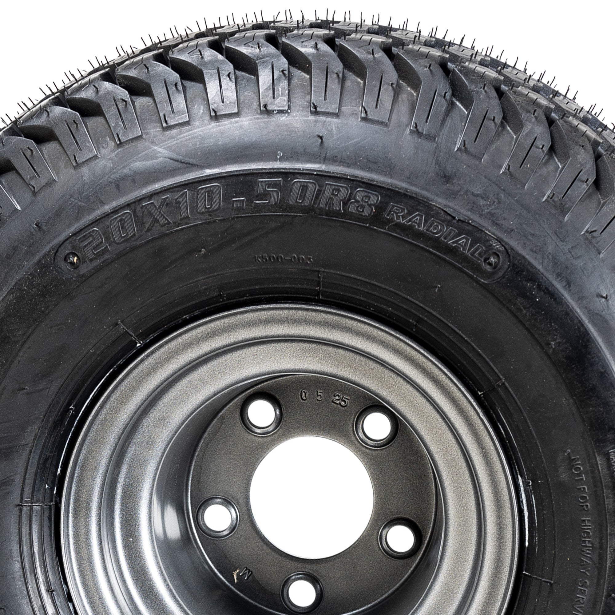 Gravely 07101205 Ariens  Wheel Tire 20X10.5 8 Radial Assembly Pro-Stance 52 60 48