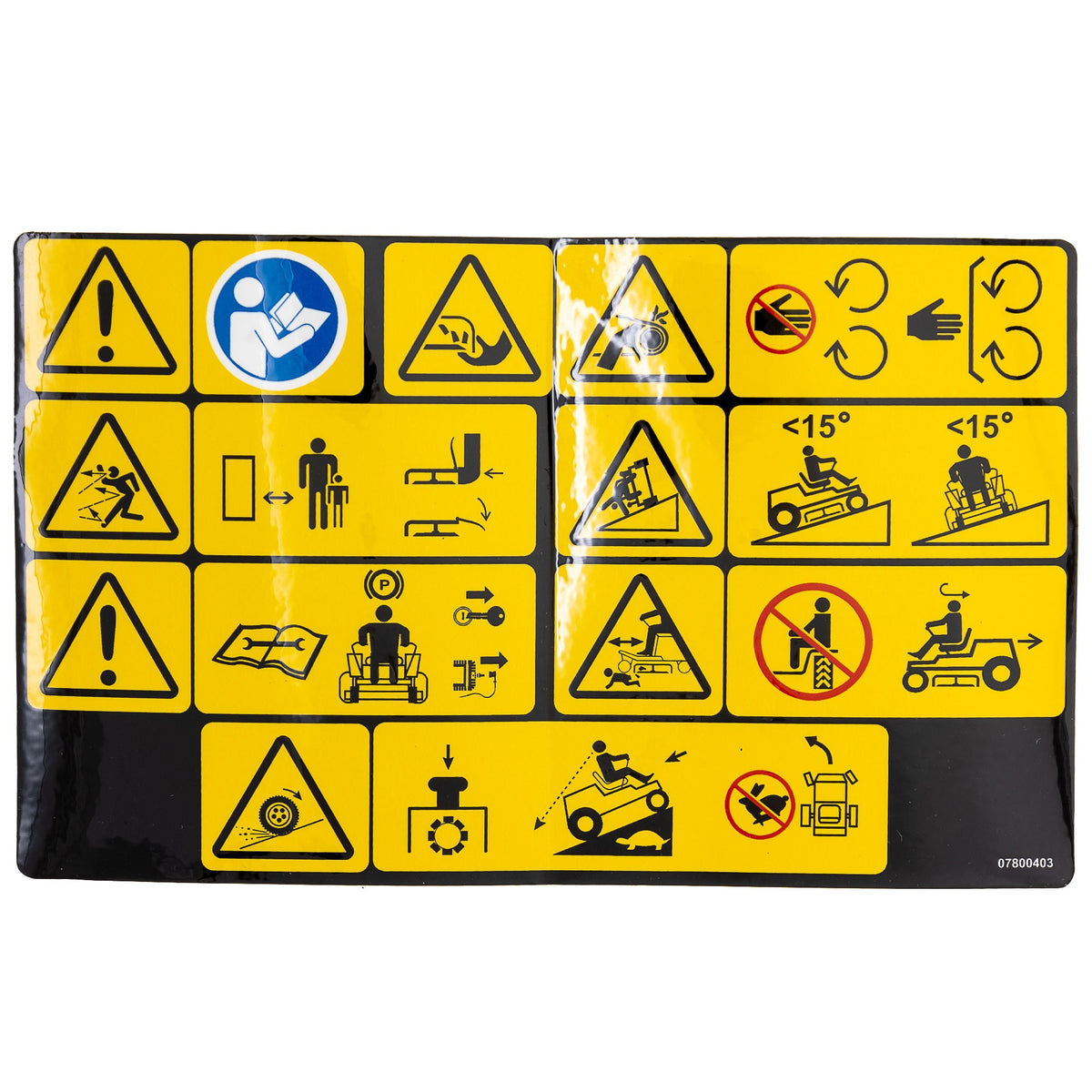 Ariens Gravely 07800403 Ariens Safety Decal [ # 07800403 ] Pro-Turn 460 452 260