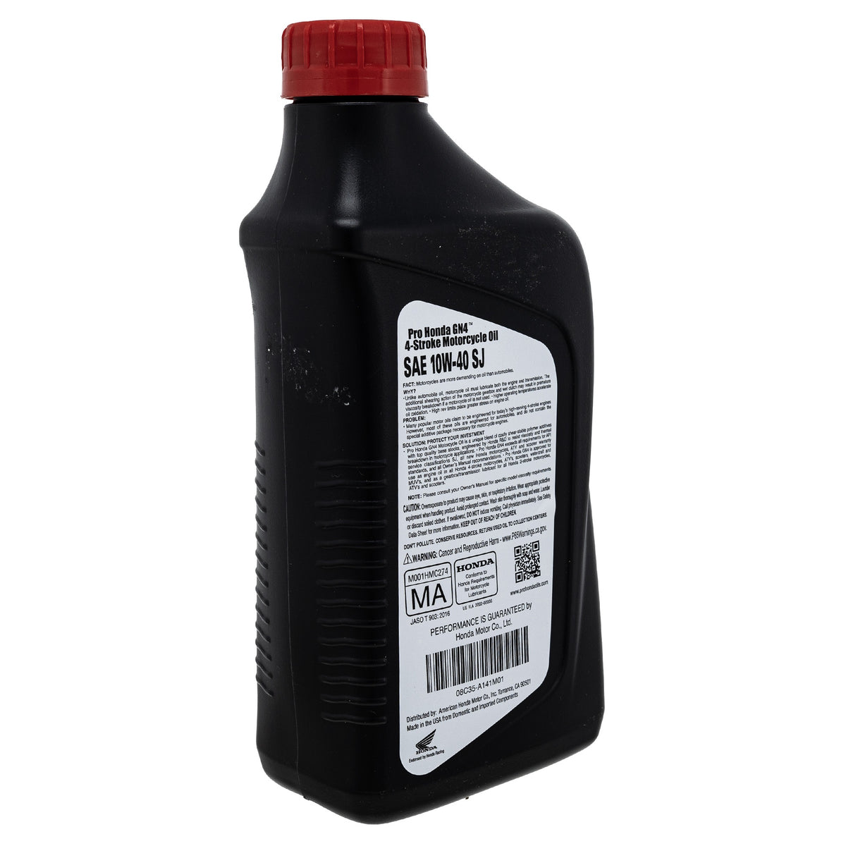 Honda 08C35-A141M01 GN4 10W40 1 Quart Engine Motor Oil