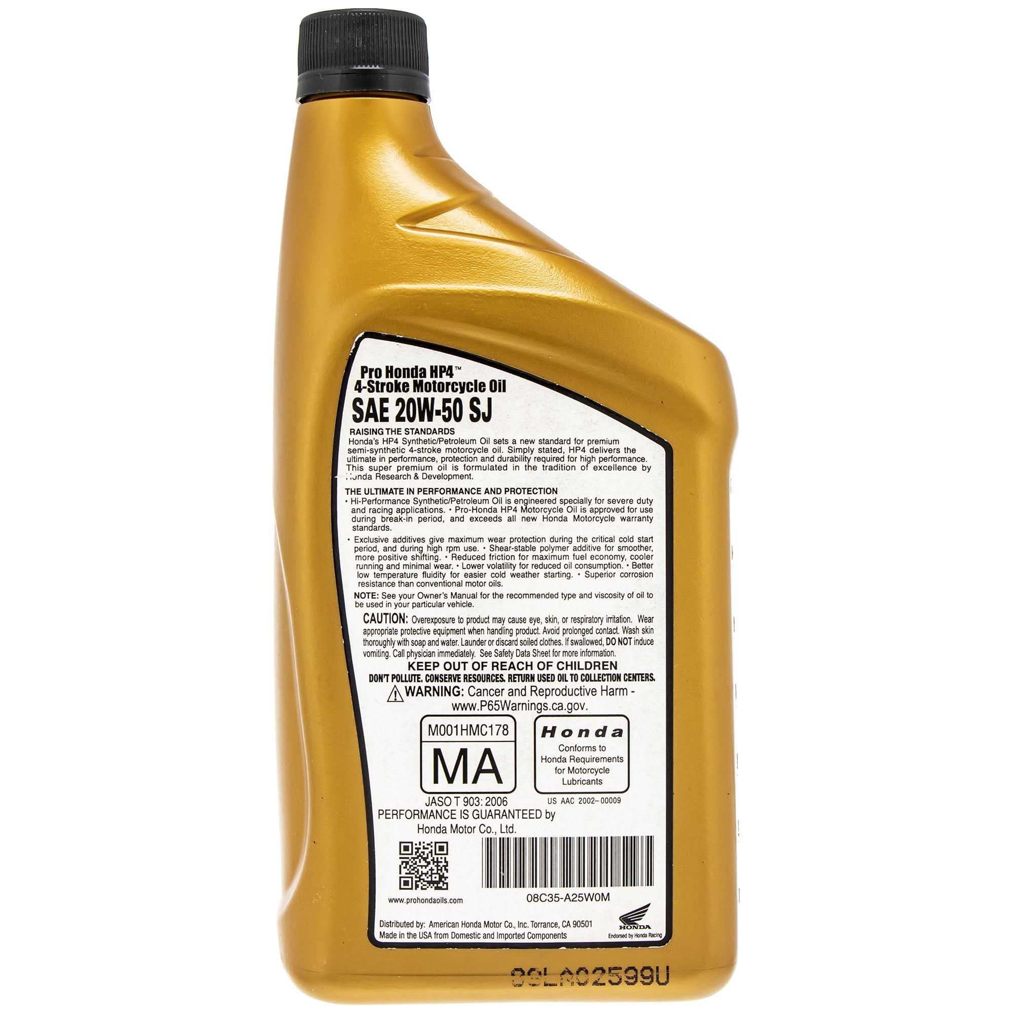 Honda Oil 08C35-A25W0M