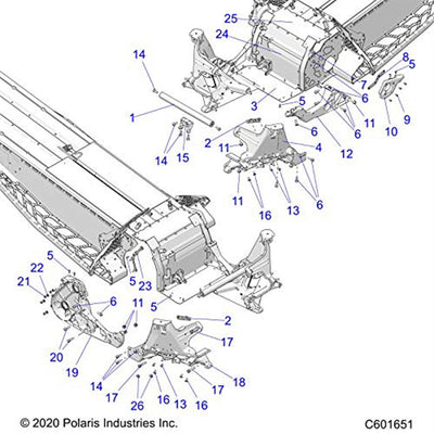 Polaris Right Clip with Stud 1023783