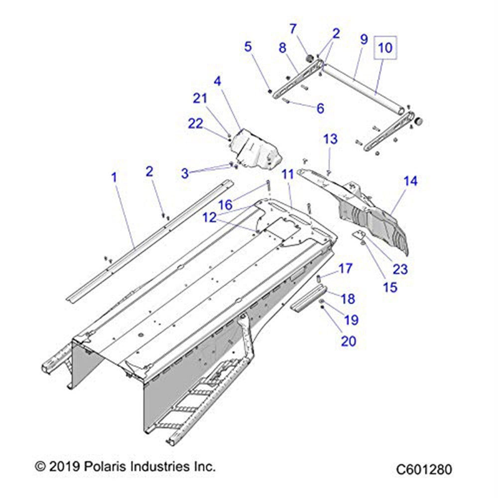 Polaris Midnight Blue Rear Closeoff 1023793-485
