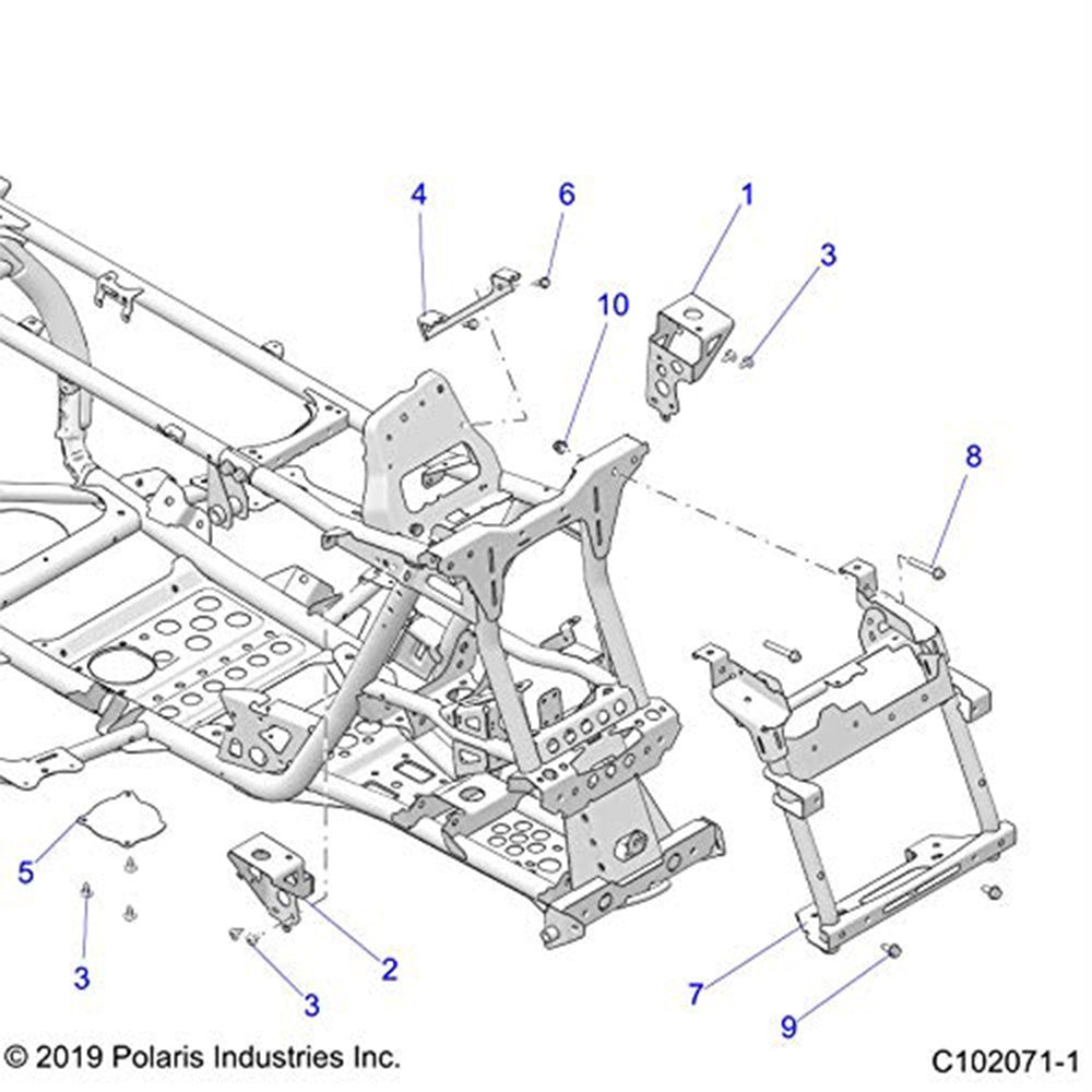 Polaris Support Scrm Radiator 1024213-329