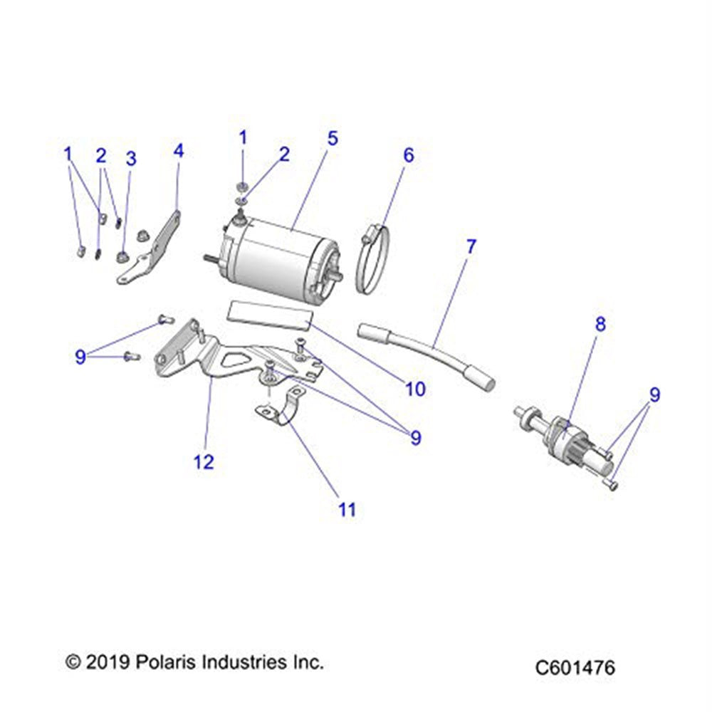 Polaris Upper Control Arm Upper Tube Bracket 1024505