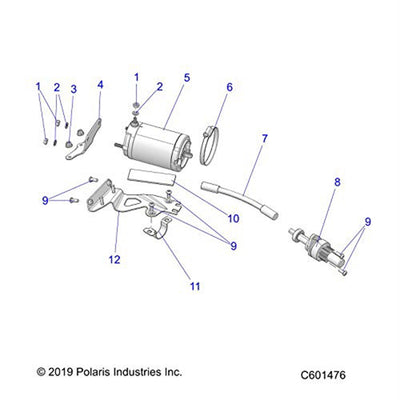 Polaris Upper Control Arm Upper Tube Bracket 1024505
