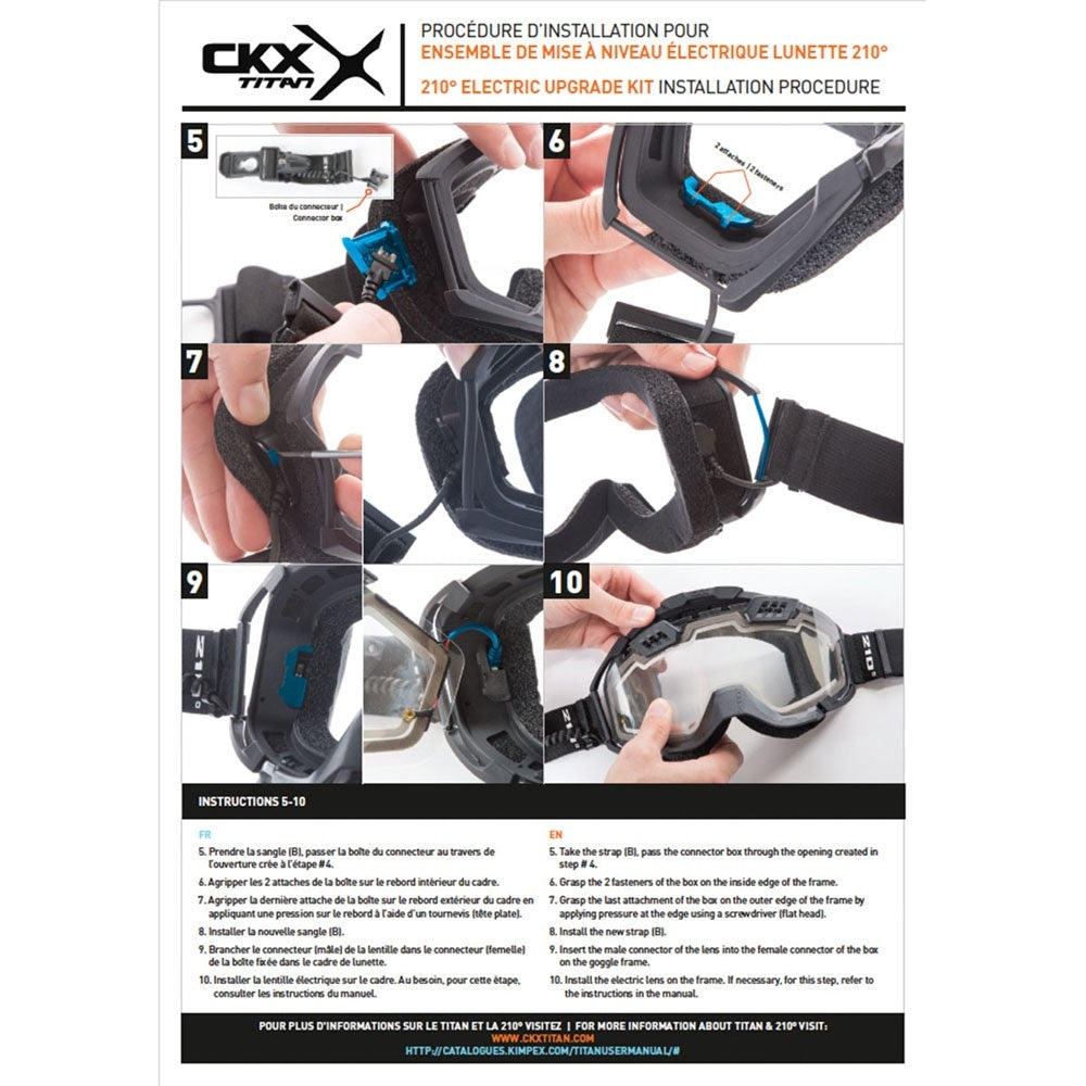 Genuine OEM CKX Electric 210 Goggles Lens