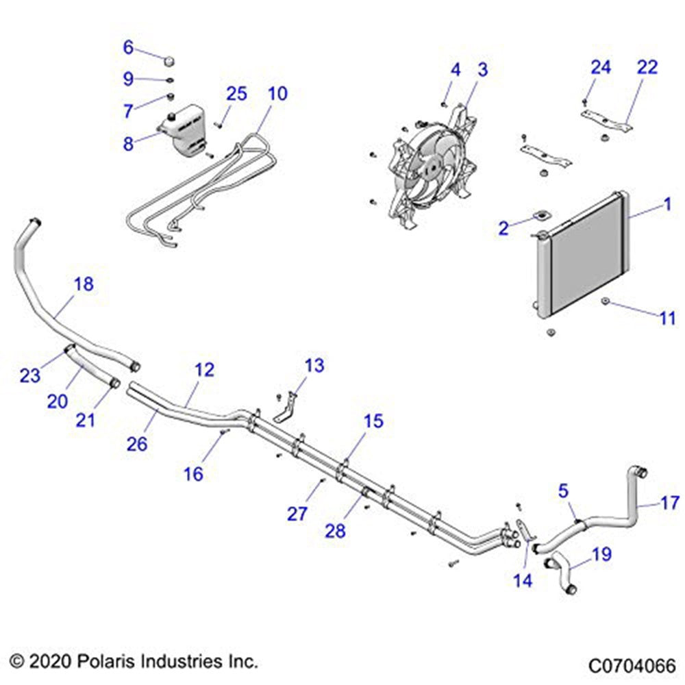 Polaris Radiator Core 1241135