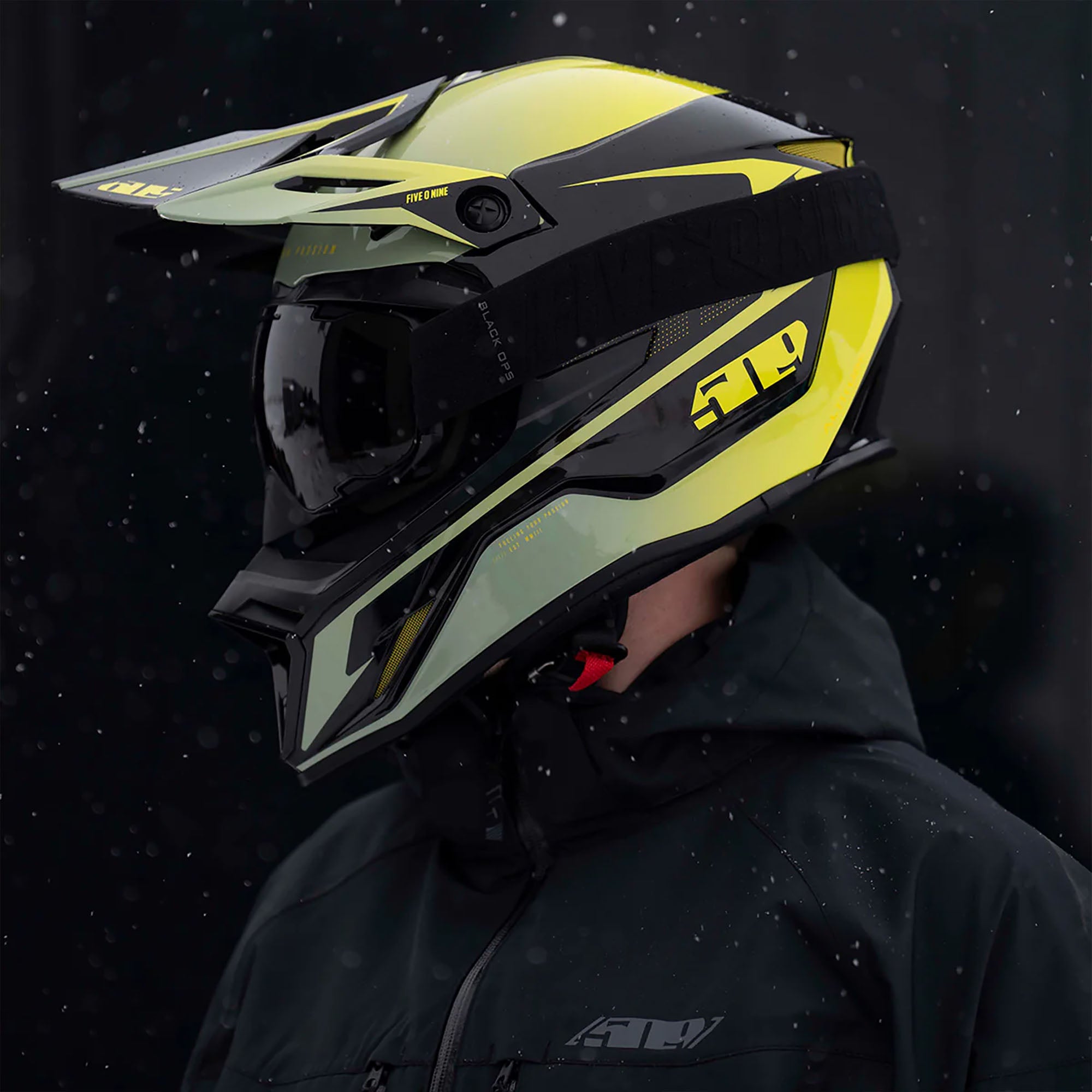 509 Altitude 2.0 Open Face Snowmobile Helmet Lemon Pop Green