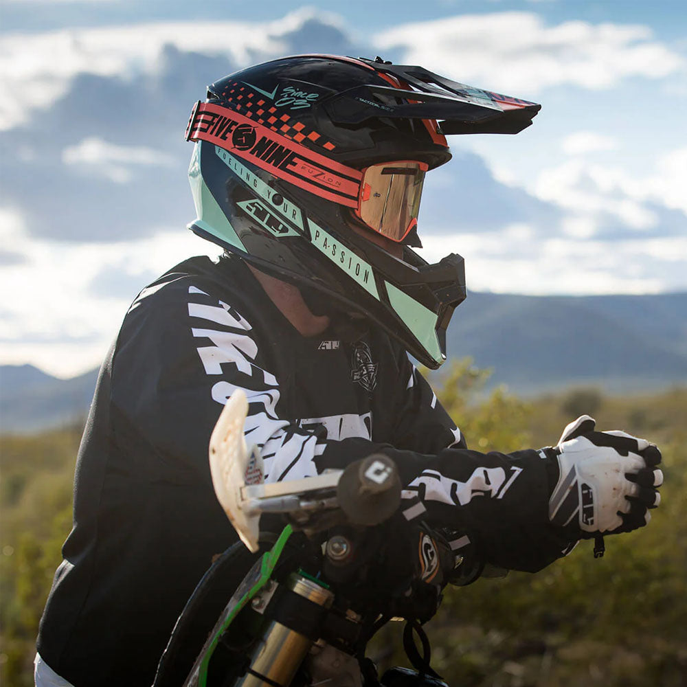 509 Tactical 2.0 Enduro Open Face Offroad Helmet Speedsta Coral Black