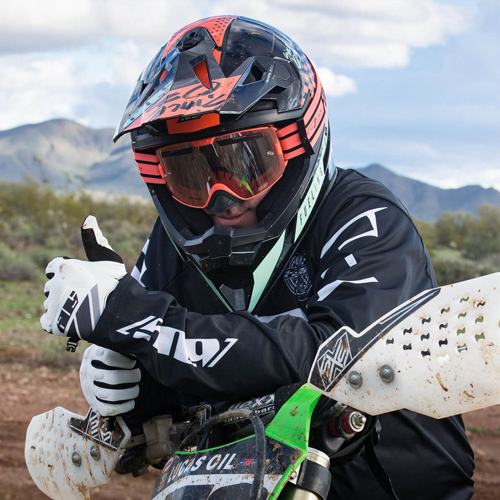 509 Tactical 2.0 Enduro Open Face Offroad Helmet Speedsta Coral Black