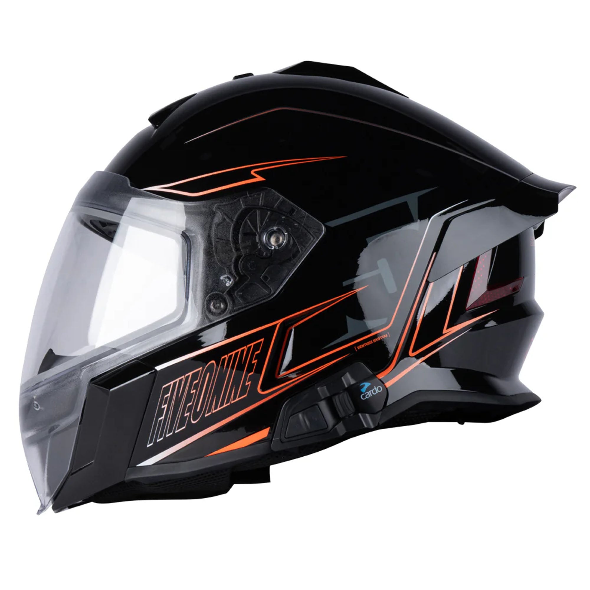 509 Mach V Commander Helmet Circuit Orange Unisex-Adult