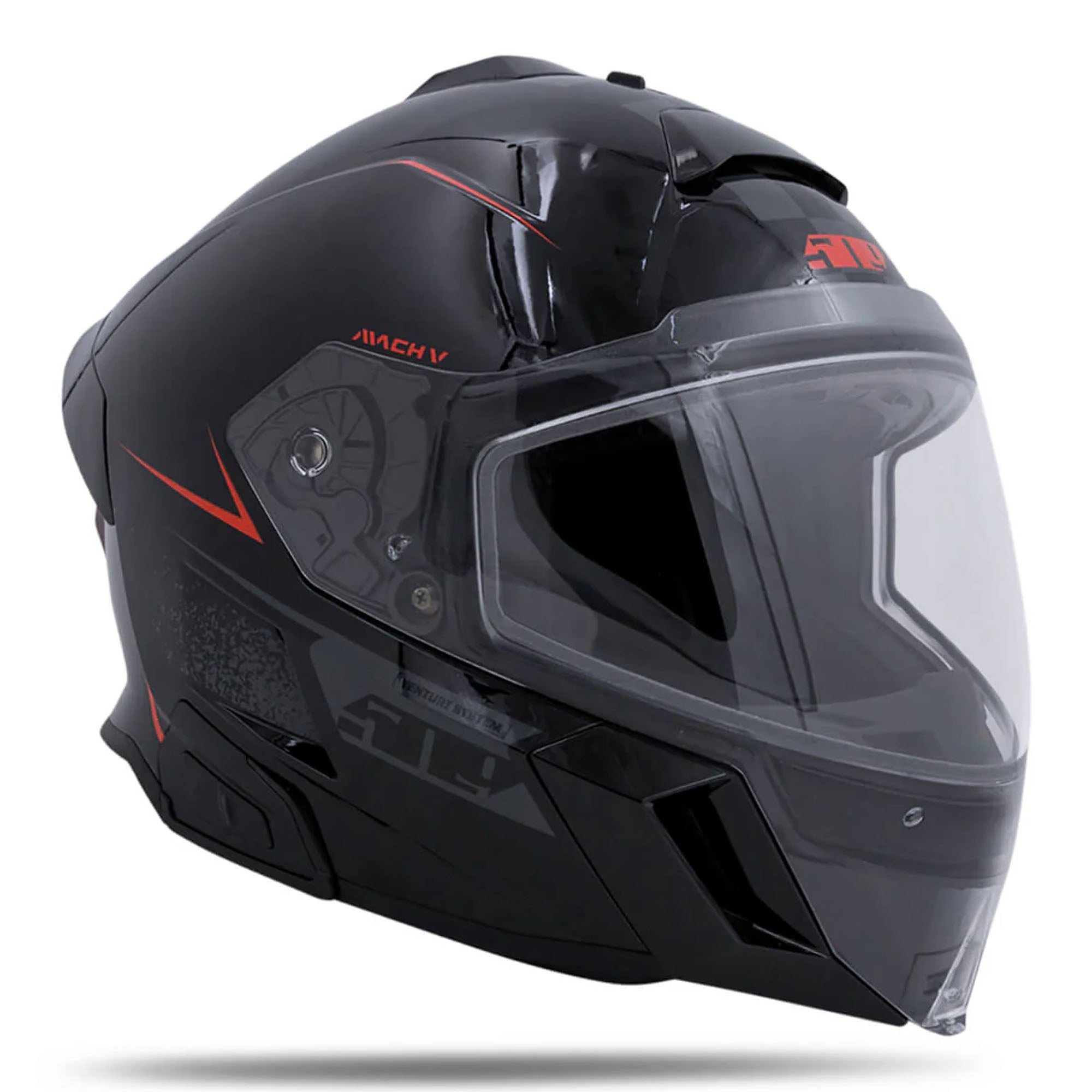 509 Mach V Commander Full Face Snowmobile Helmet Renegade Black
