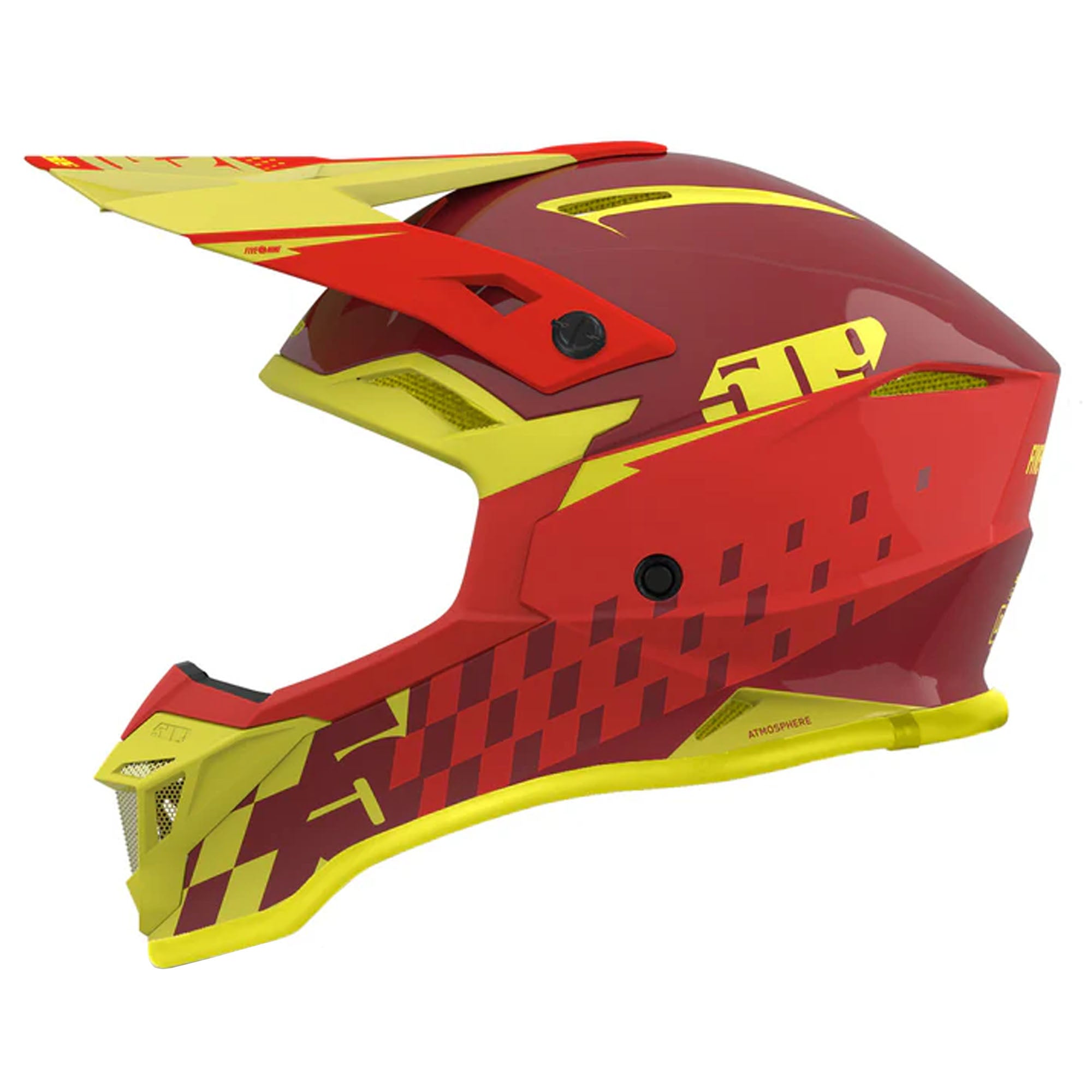 509 Atmosphere Offroad Helmet Roosta Red Unisex-Adult