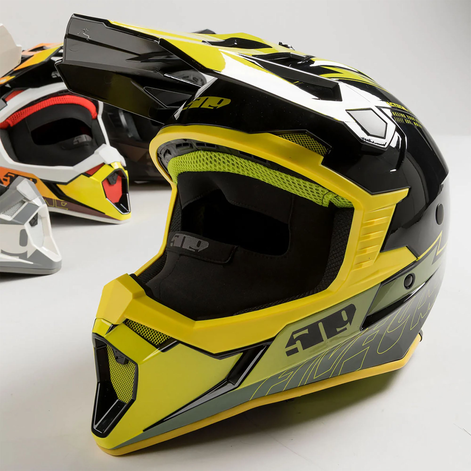 509 Tactical 3.0 TR Open Face Snowmobile Helmet Lemon Pop Yellow