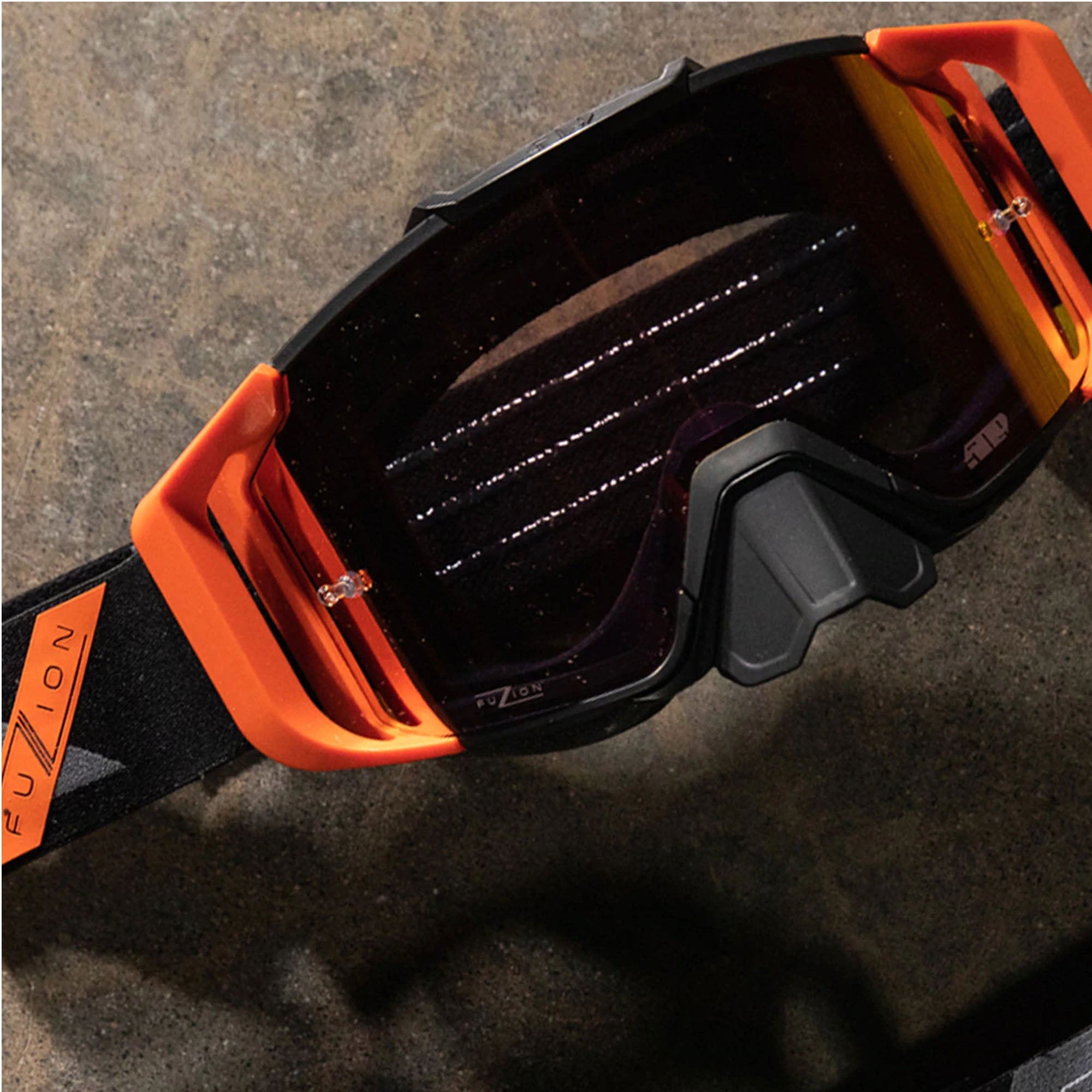 509 F02005400-000-402 Sinister MX6 Fuzion Offroad Goggle Anti-Fog Anti-Scratch Lens Orange