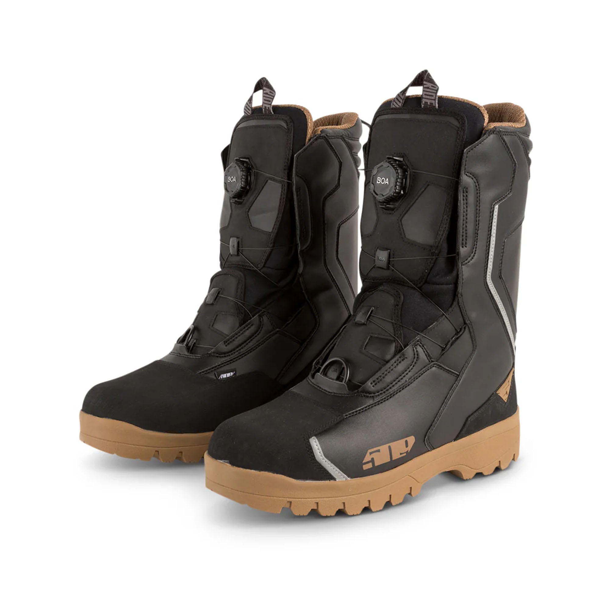 509 Saber Single Boa Snowmobile Boots Black Gum