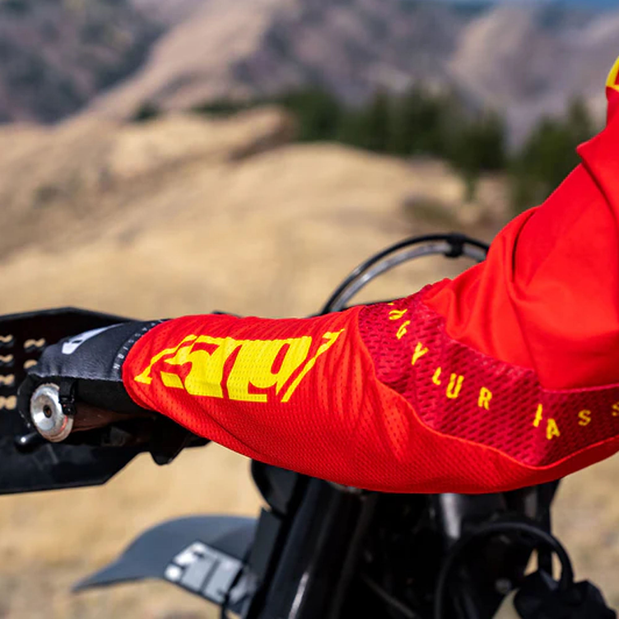 509  Race 5 Jersey Long Sleeve Drop Tail Perforated Lightweight Roosta Red