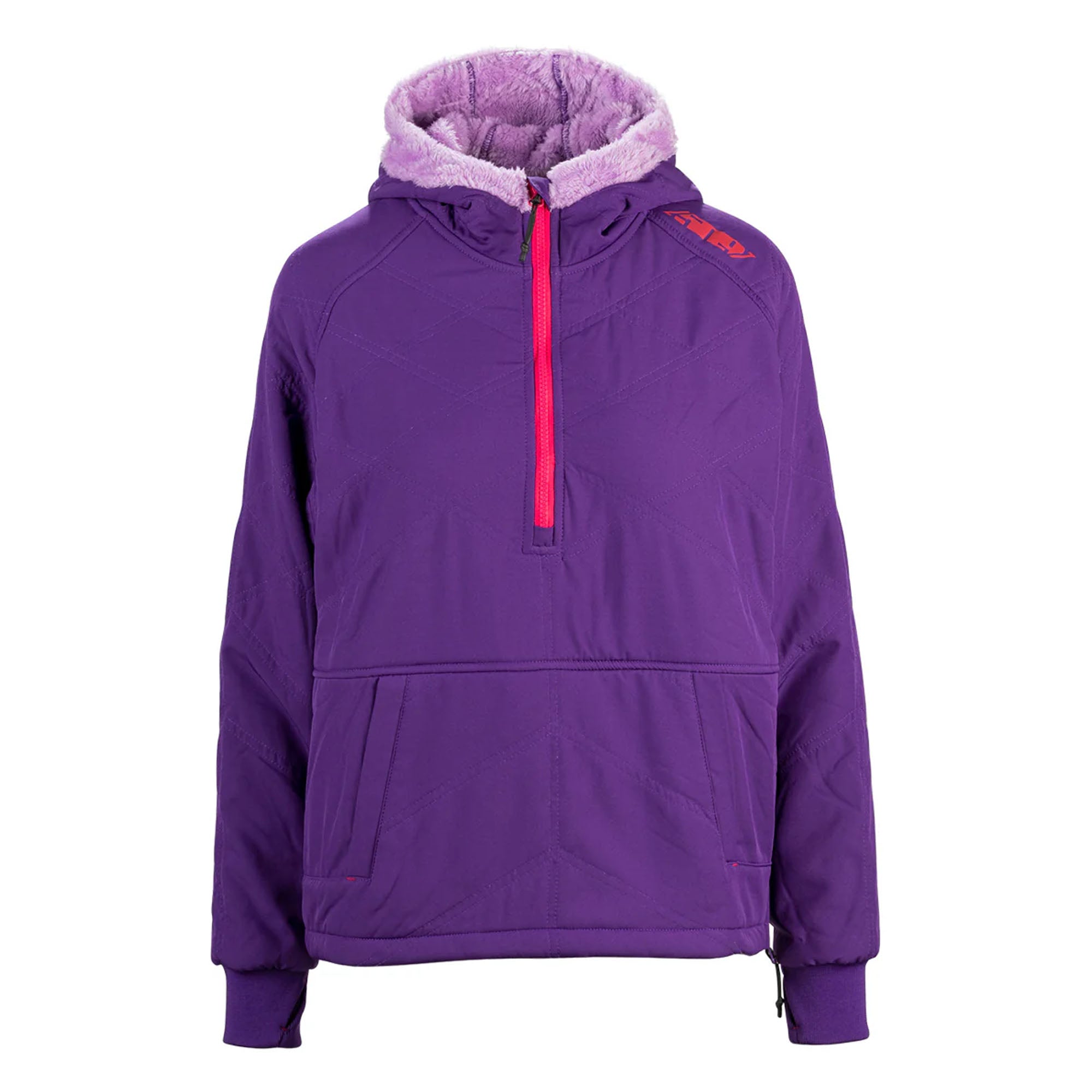 509 Aurora Quilted hoodie Purple Womens