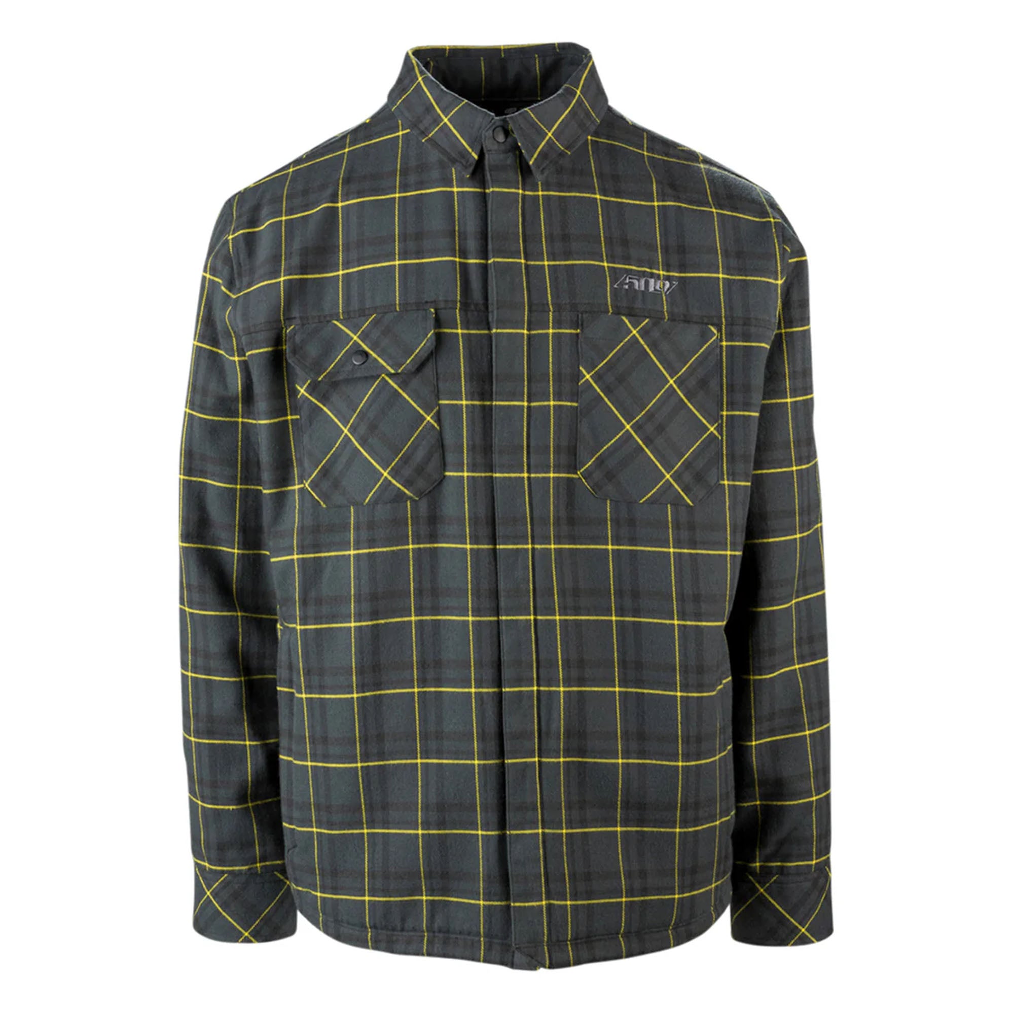 509 Flannel Shacket Black Vis Mens