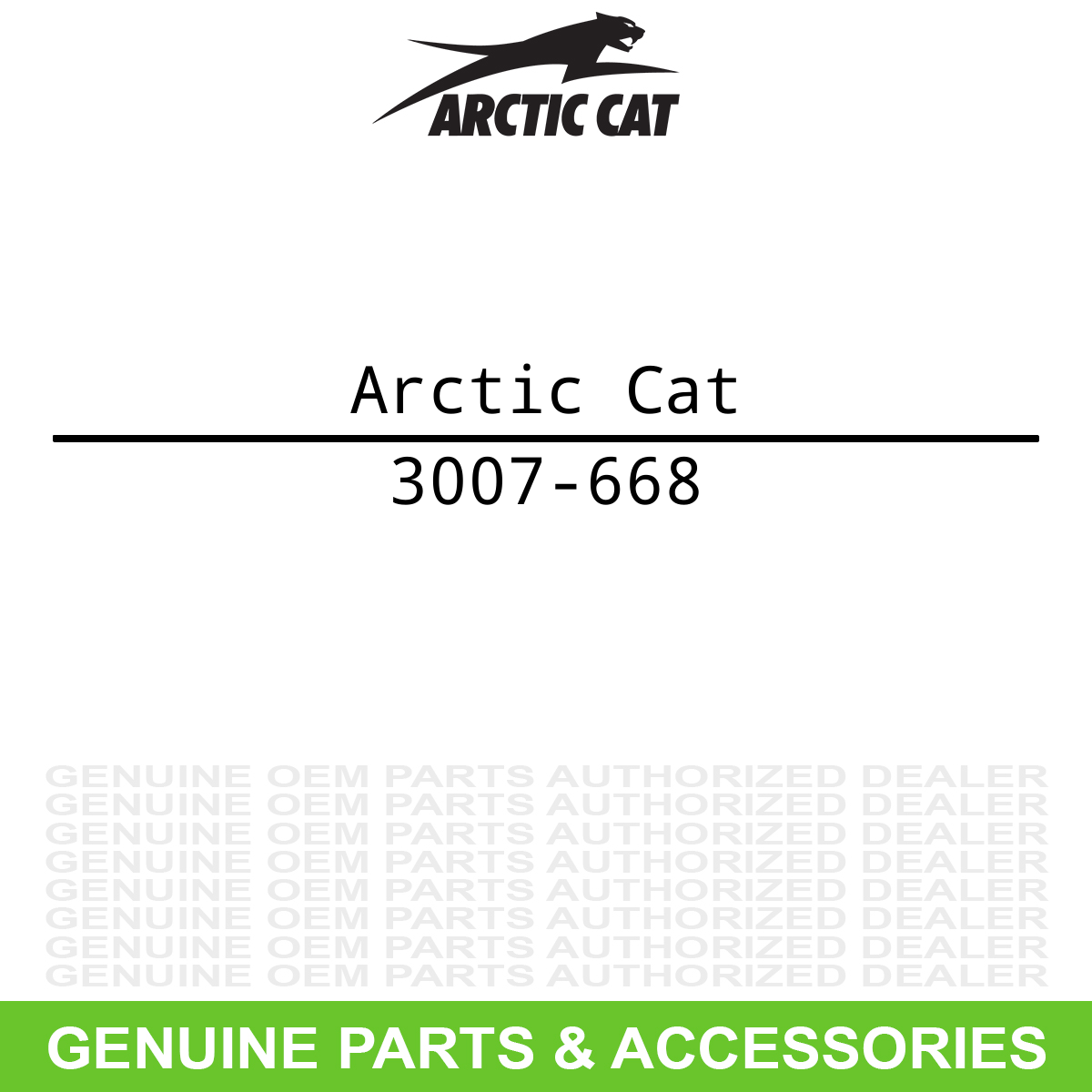 Arctic Cat 3007-668 Cat 600 6000 Country Cross Pro