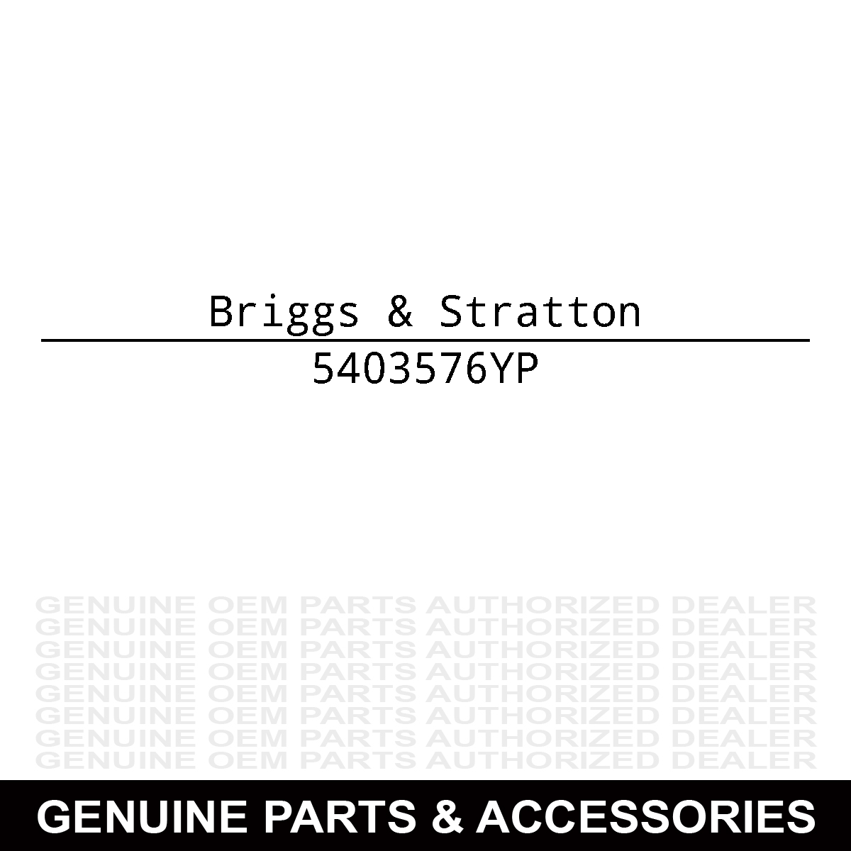 Briggs & Stratton 5403576YP Wire Harness Jumper