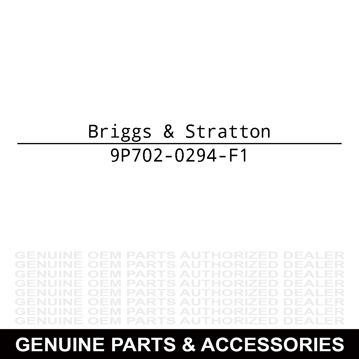 Briggs & Stratton 9P702-0294-F1 EX Series 5.5 GT 140cc Vertical Shaft Engine