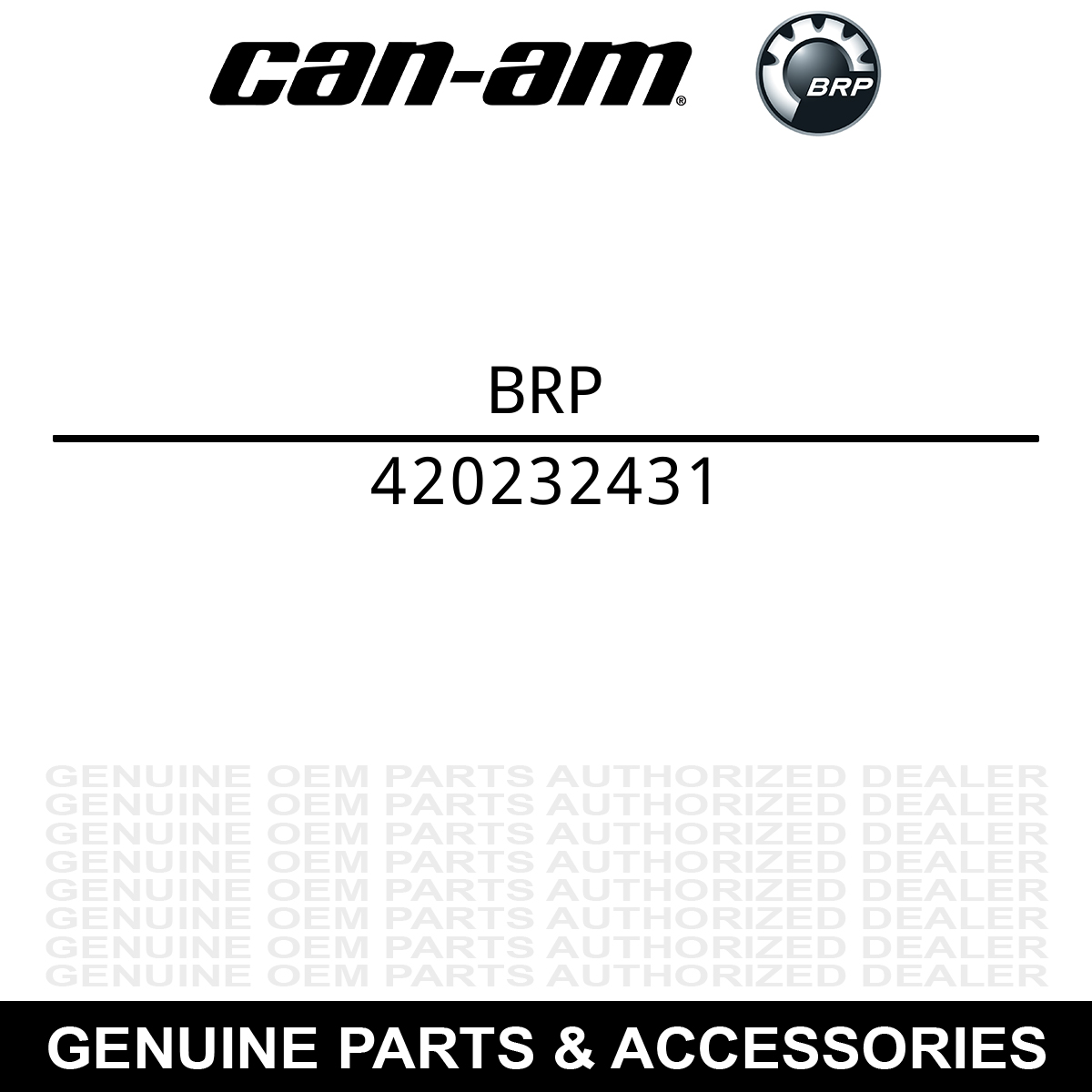 BRP 420232431 Pin Traxter Spyder Ryker Renegade 1000 1000R 1200 200 400