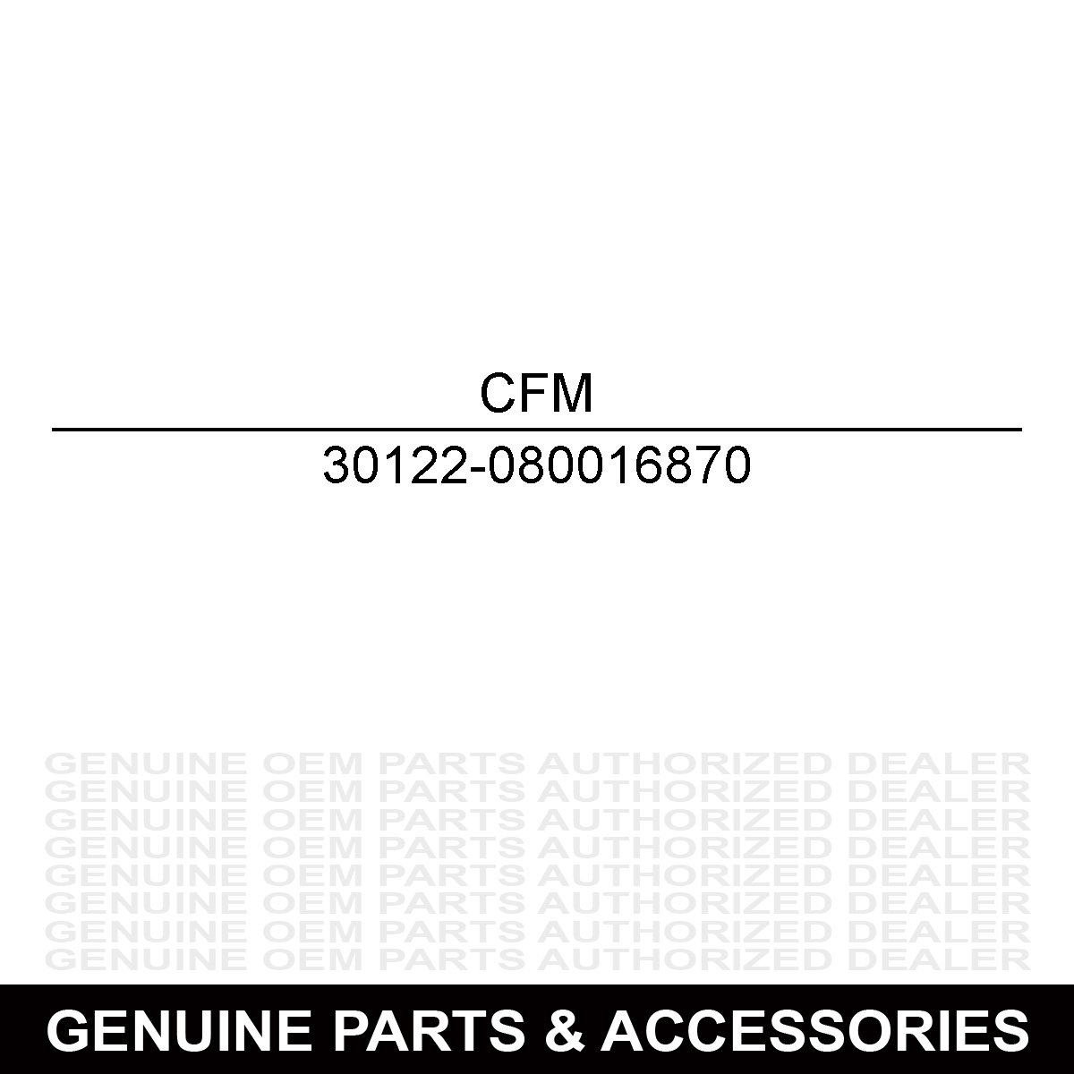 CFMoto 30122-080016870 Hexagon Countersunk Head Screw M? 8 16