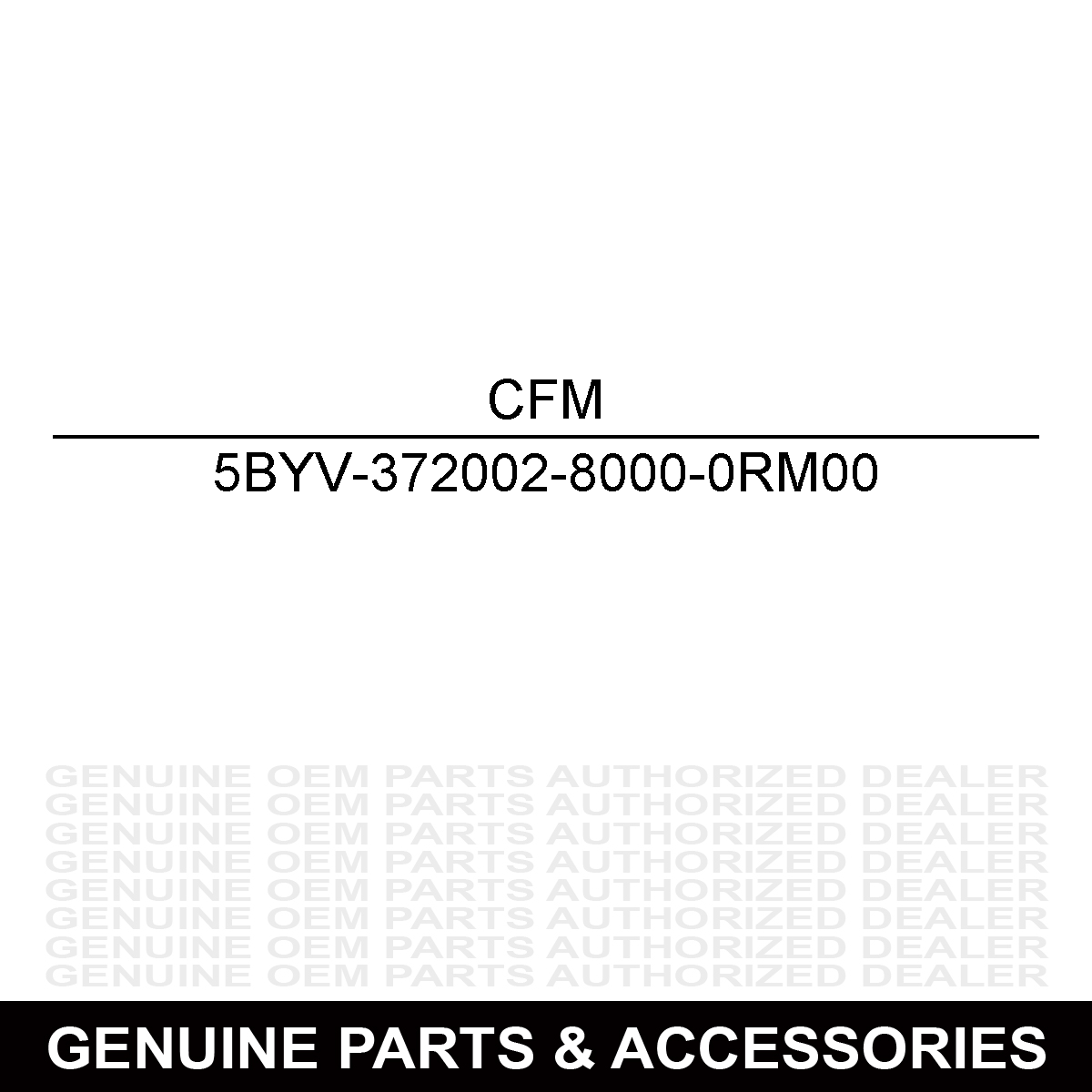 CFMoto 5BYV-372002-8000-0RM00 Magma Red Left Hand Door Decorative Plate