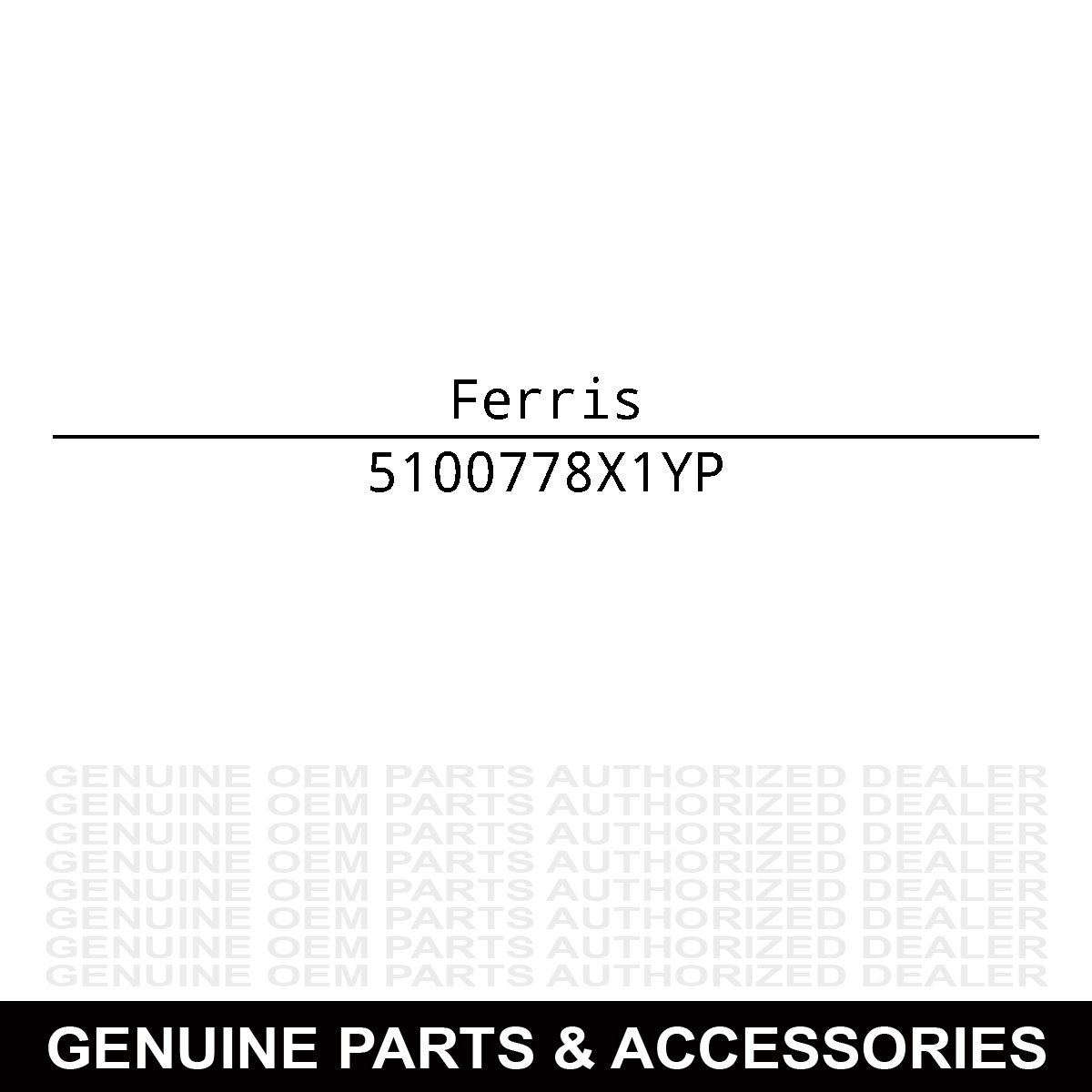 Ferris 5100778X1YP Reservoir Cap SRSZ3X 72 61 60 52 500S 48 5100473X1 5100778X1