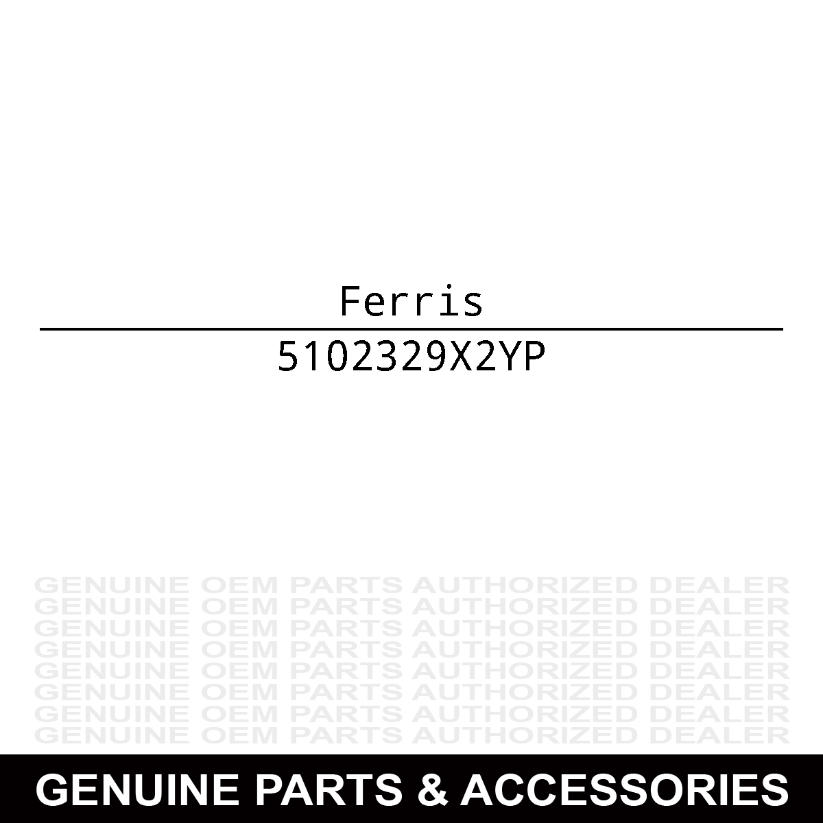 Ferris 5102329X2YP Wheel 10X7 F237 FW45 FW35 CC 61 52 48 5102329X2