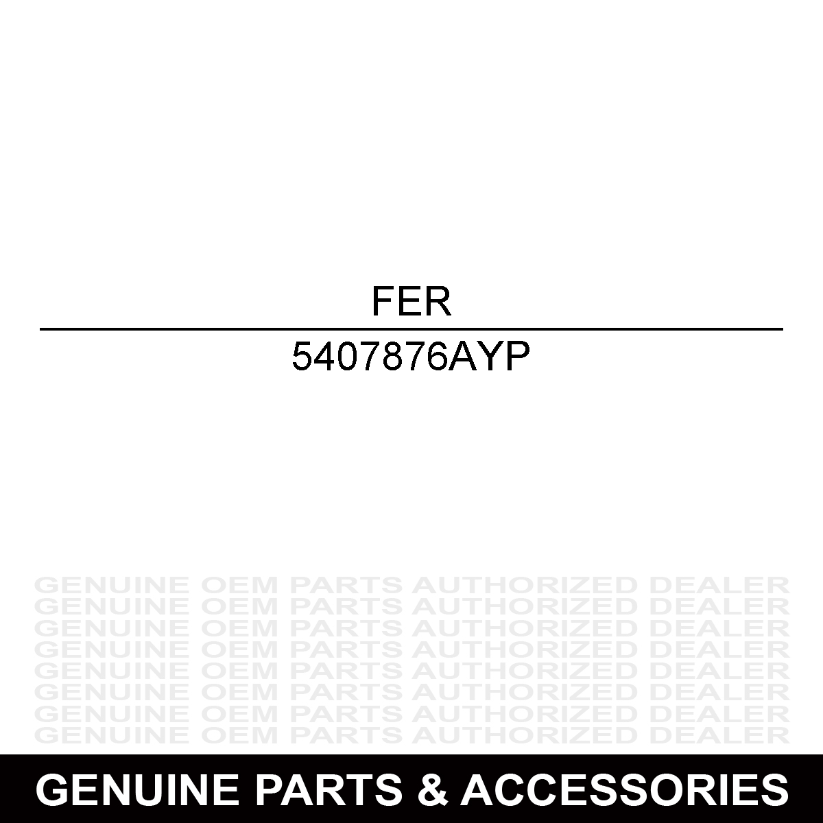 Ferris 5407876AYP PLATE w/Caterpillar SRSZ3X ISX3300 IS6200 Diesel 72 5407876A