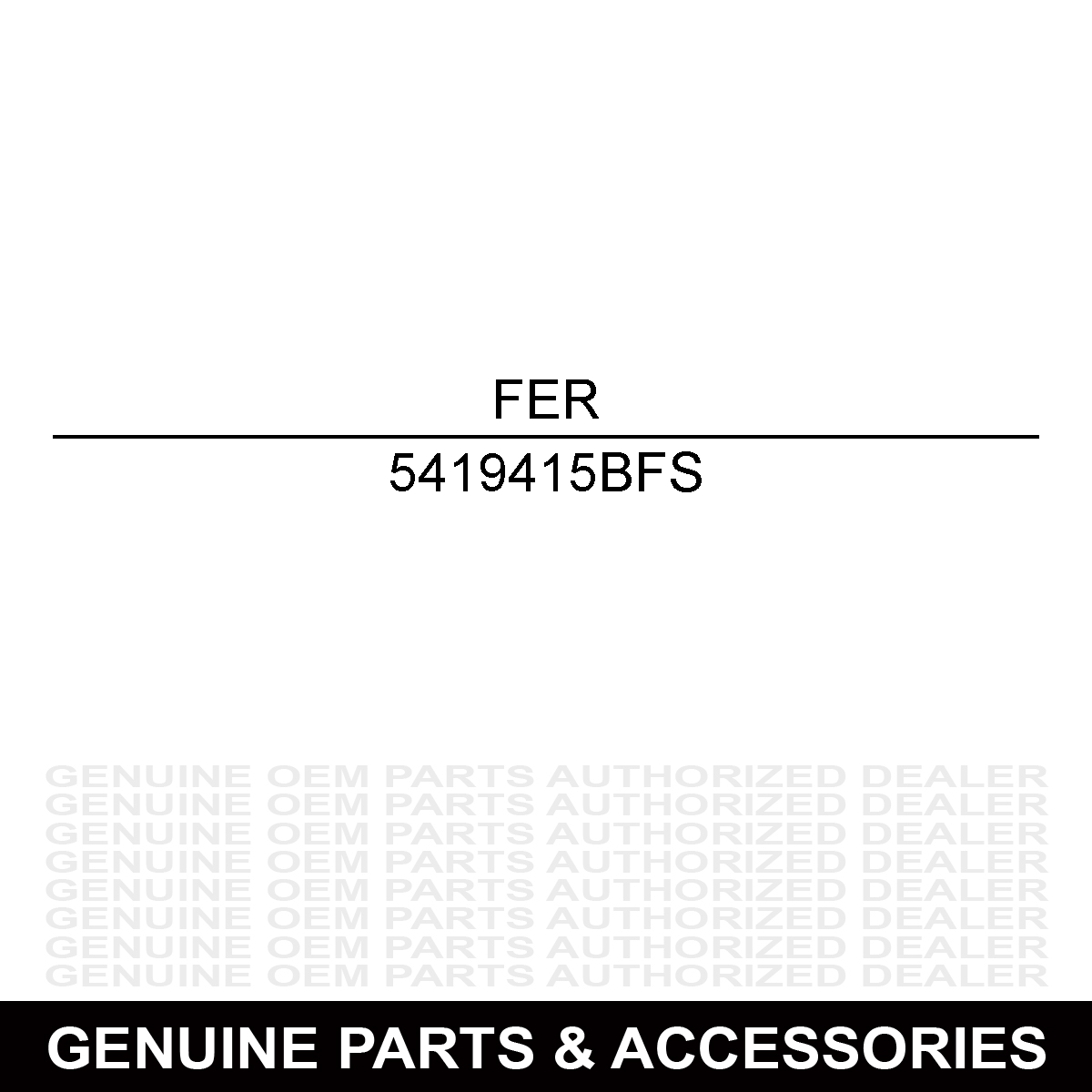 Ferris 5419415BFS Floor Plate ISX3300 72 61 60 5419415B