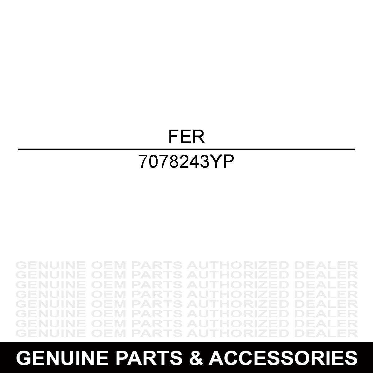 Ferris 7078243YP BEARING BALL AXLE  S 7078243