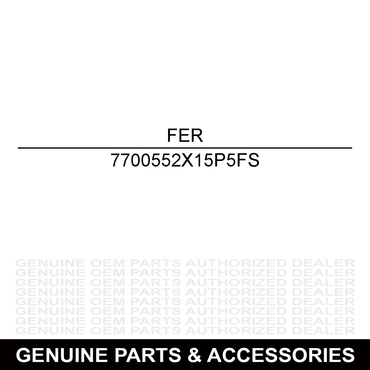 Ferris 7700552X15P5FS Vapor Hose IS2100Z FW45 FW35 CC 61 52 48 7700552X15P5